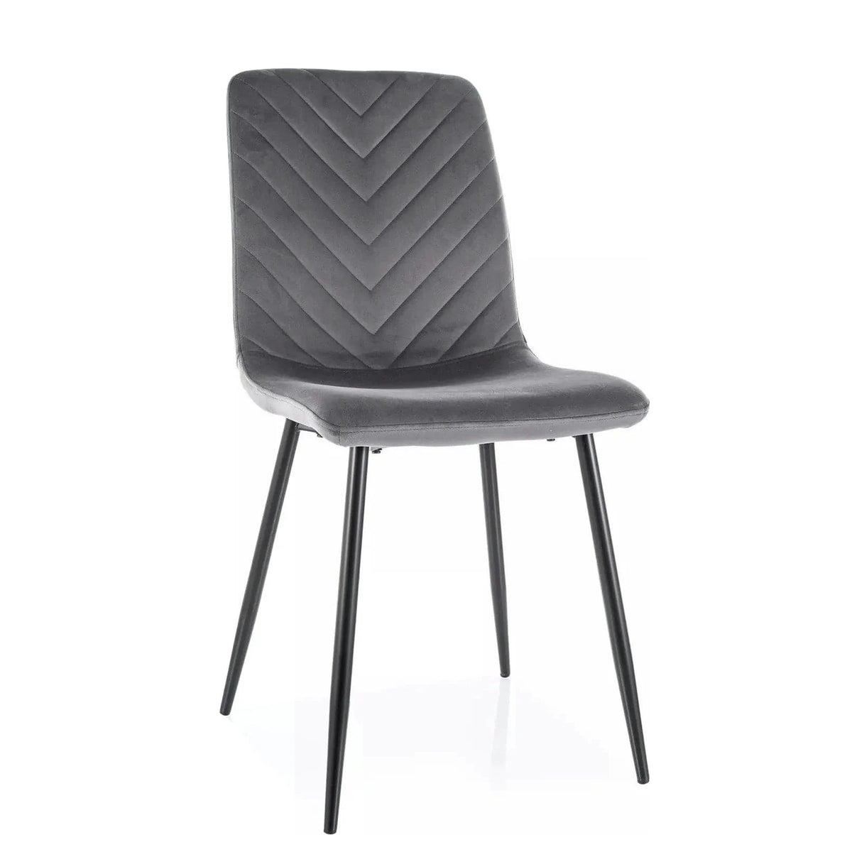 Scaun DAREN, gri - Bluvel 14, stofa catifelata/metal, 45x39x91 cm