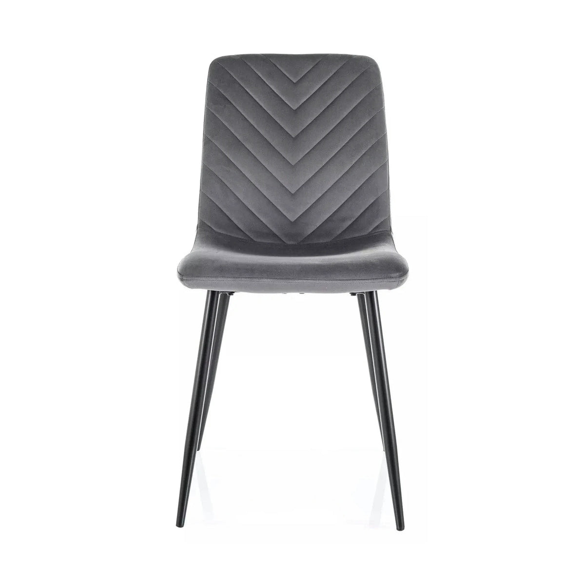 Scaun DAREN, gri - Bluvel 14, stofa catifelata/metal, 45x39x91 cm