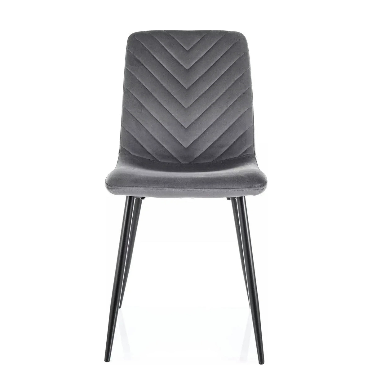 Scaun DAREN, gri - Bluvel 14, stofa catifelata/metal, 45x39x91 cm