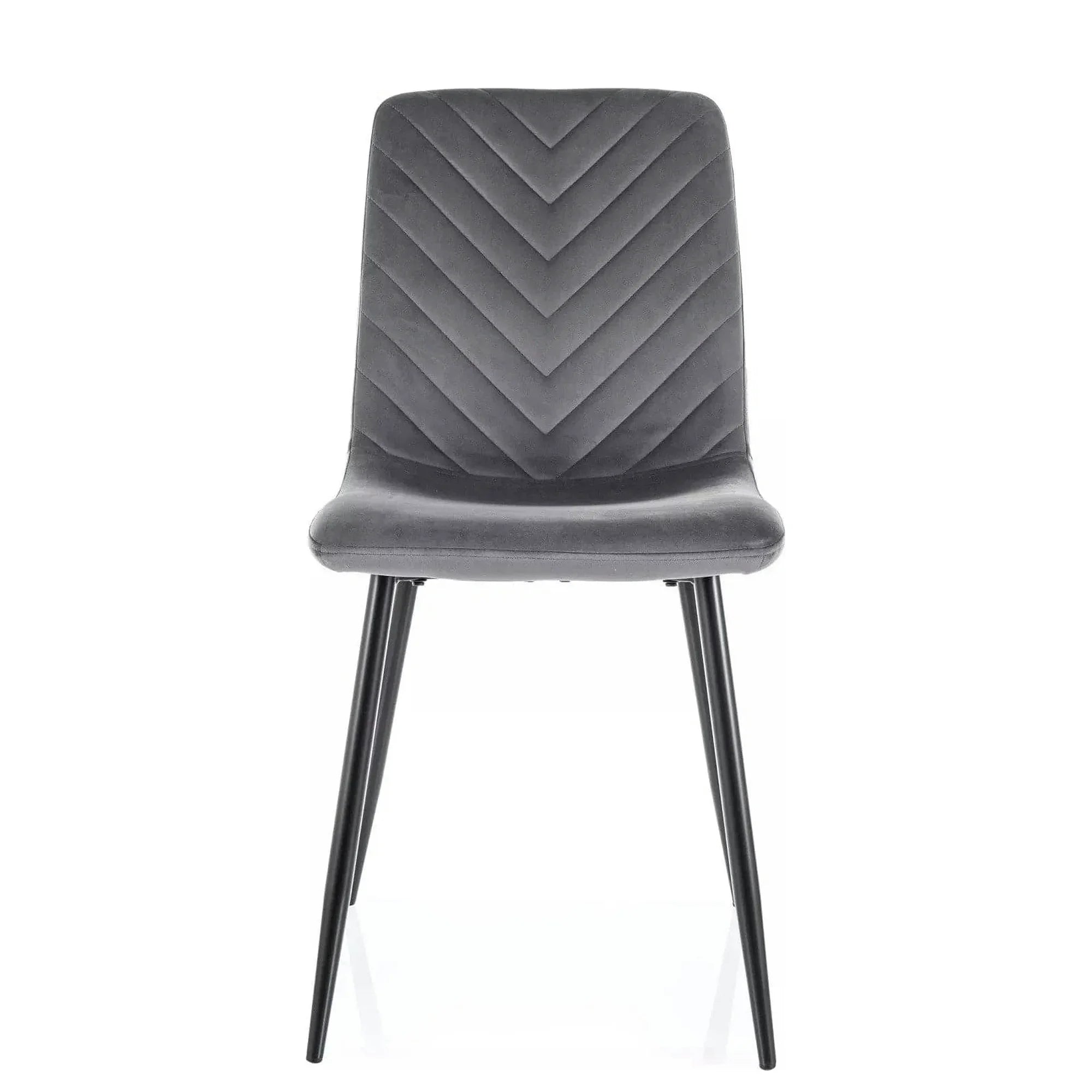 Scaun DAREN, gri - Bluvel 14, stofa catifelata/metal, 45x39x91 cm