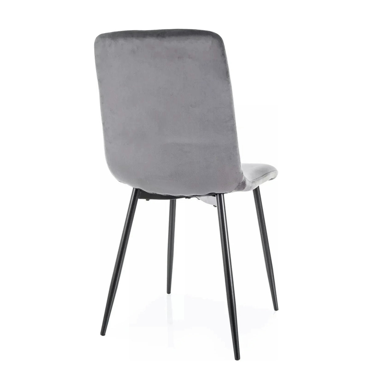 Scaun DAREN, gri - Bluvel 14, stofa catifelata/metal, 45x39x91 cm
