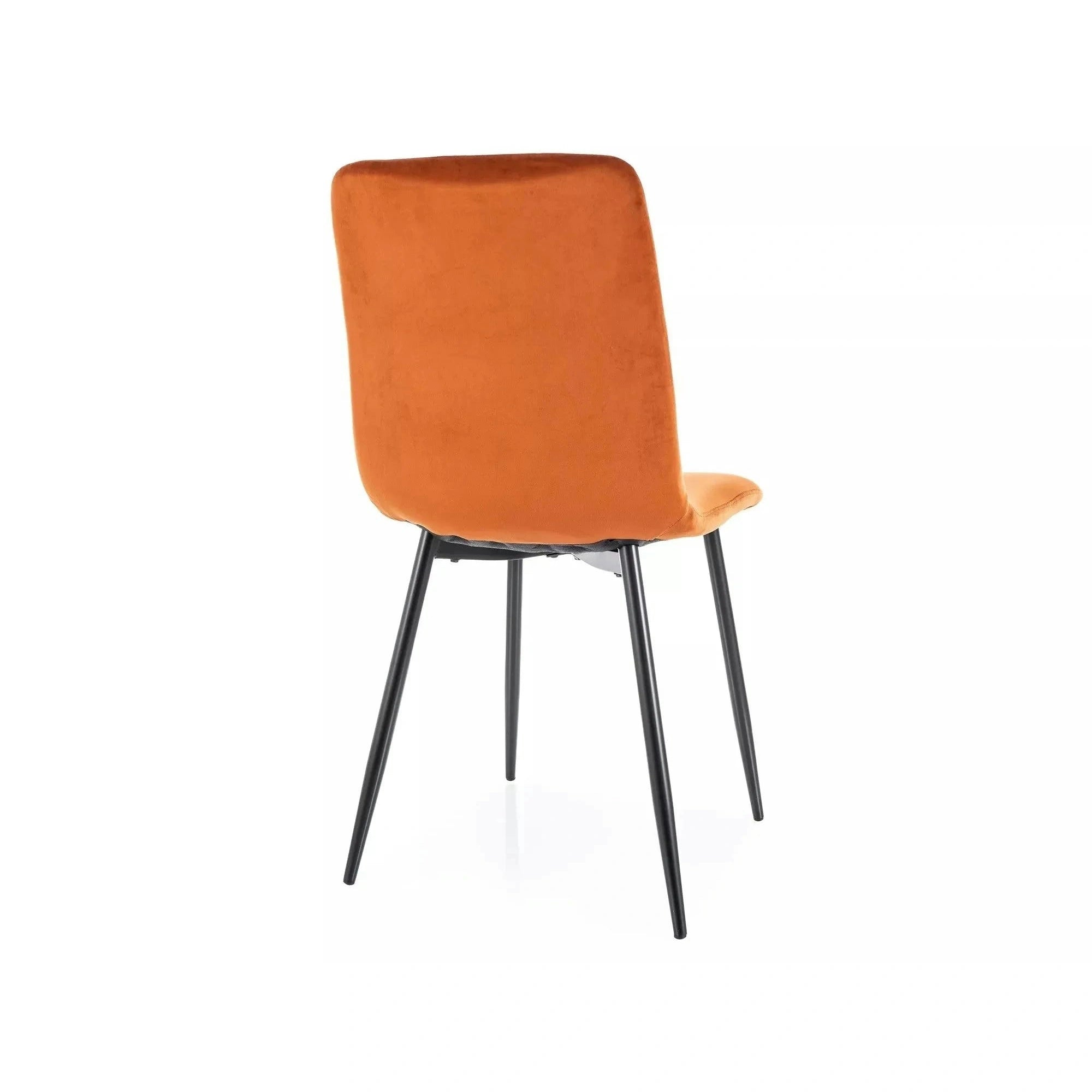 Scaun DAREN, scortisoara - Bluvel 4215, stofa catifelata/metal, 45x39x91 cm
