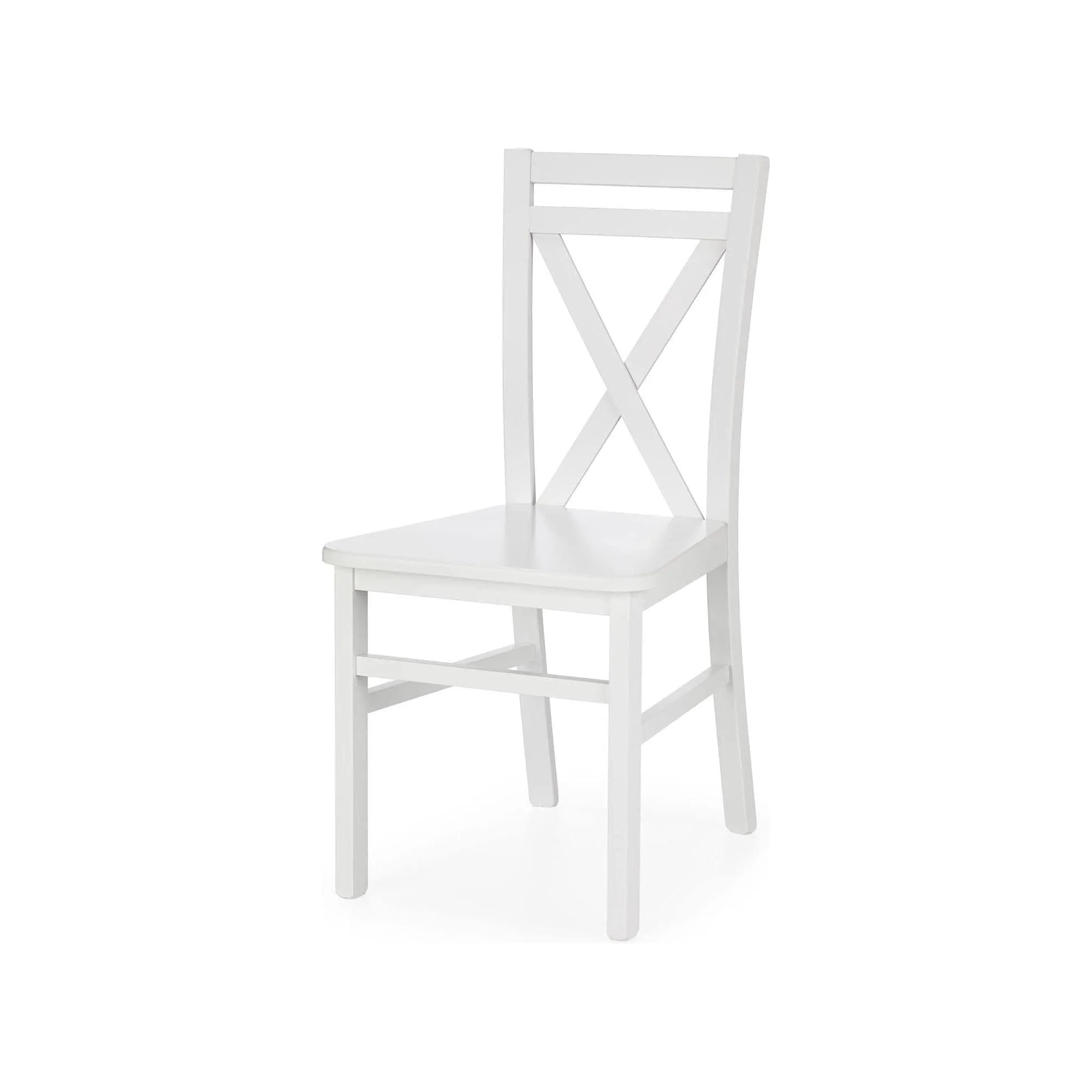 Scaun DARIUSZ 2, alb, lemn de fag, 45x43x90 cm