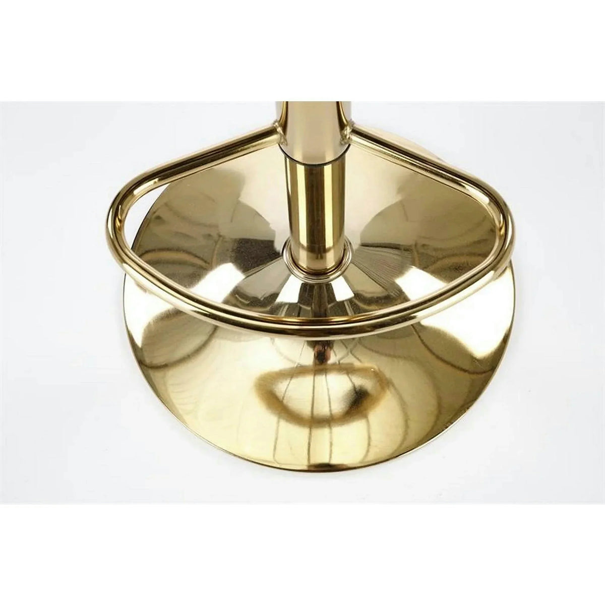 Scaun de bar auriu H120, stofa catifelata/otel, 43x44x84/106 cm