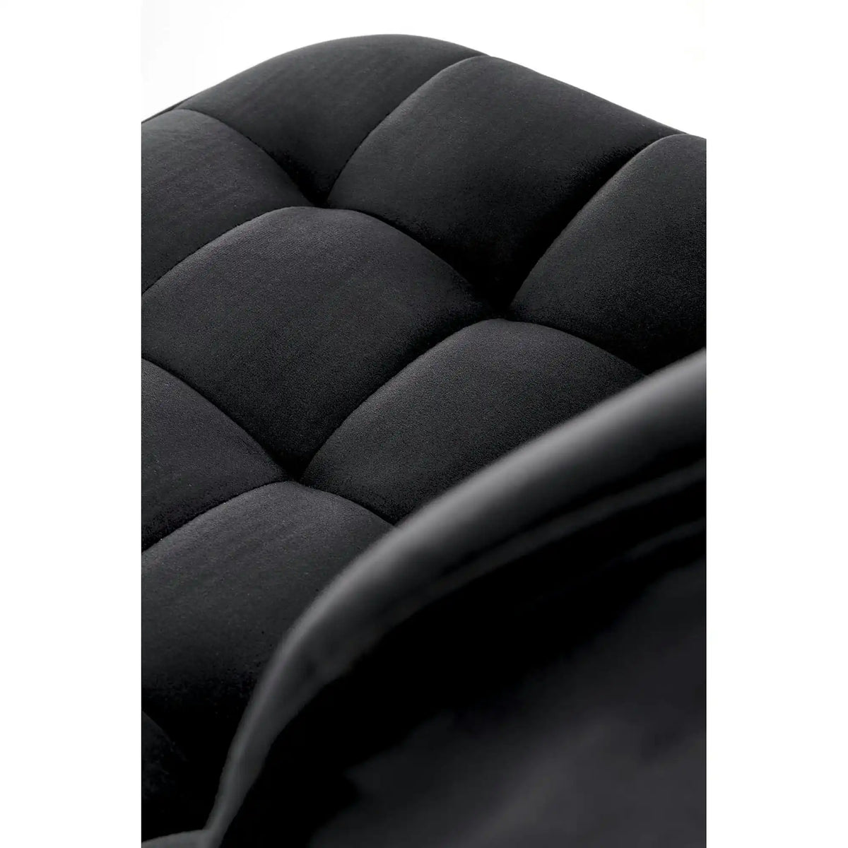 Scaun de bar auriu H120, stofa catifelata/otel, 43x44x84/106 cm