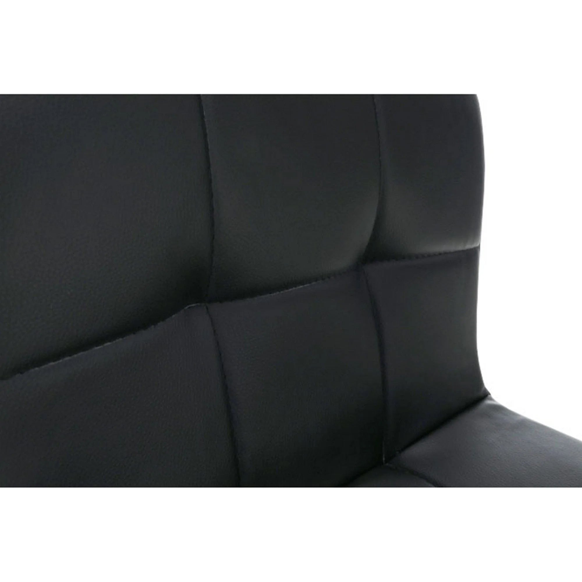 Scaun de bar KANDY NEW, negru/crom, piele ecologica/otel, 40x41x87/107 cm