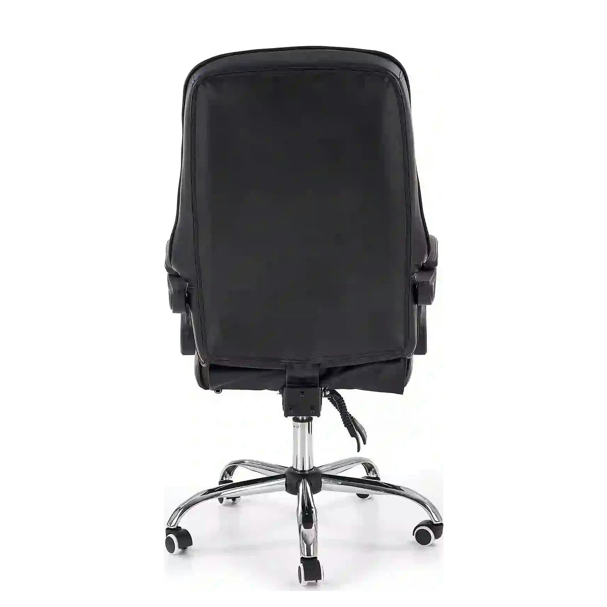 Scaun de birou ALVIN, negru, piele ecologica, 66x70x118/125 cm