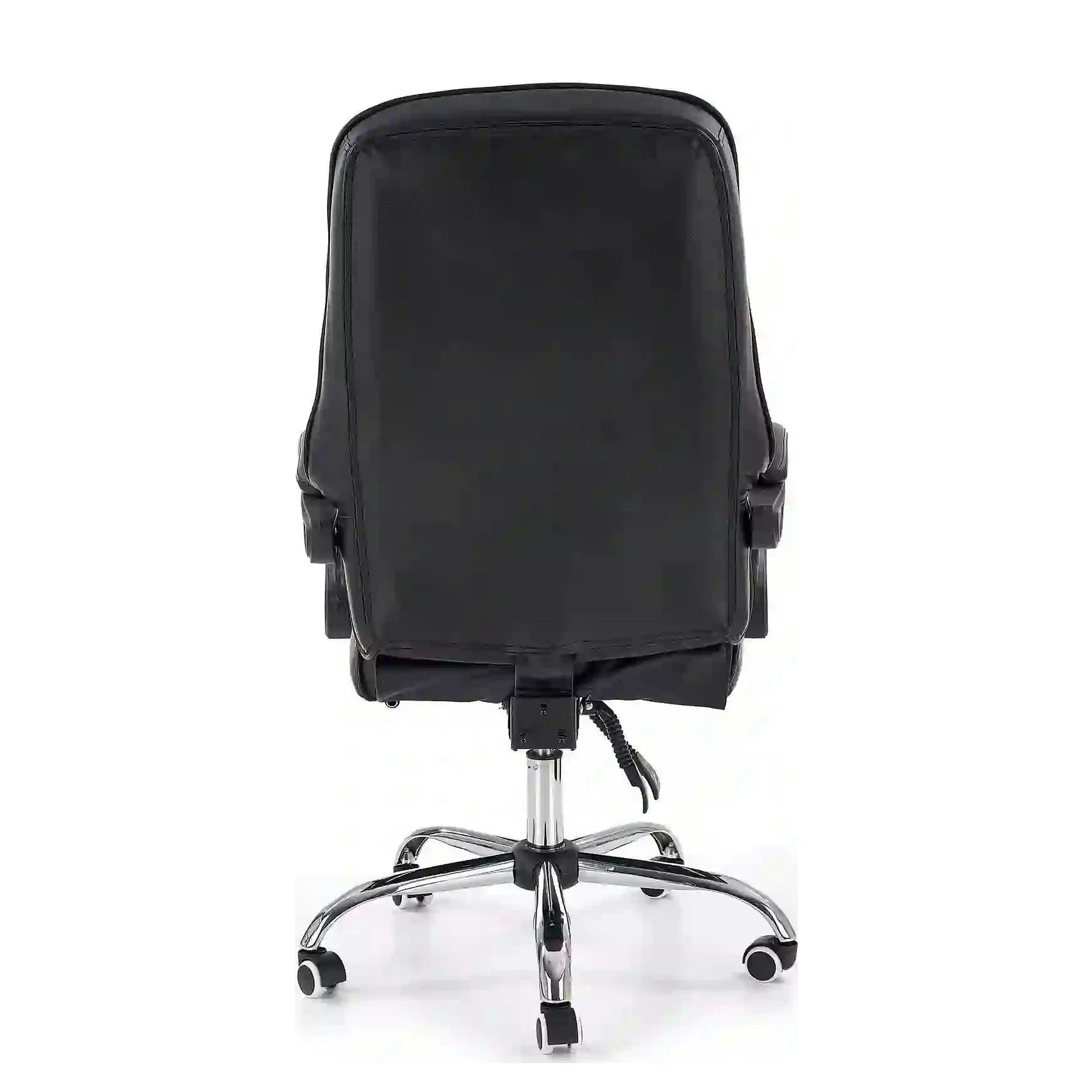 Scaun de birou ALVIN, negru, piele ecologica, 66x70x118/125 cm