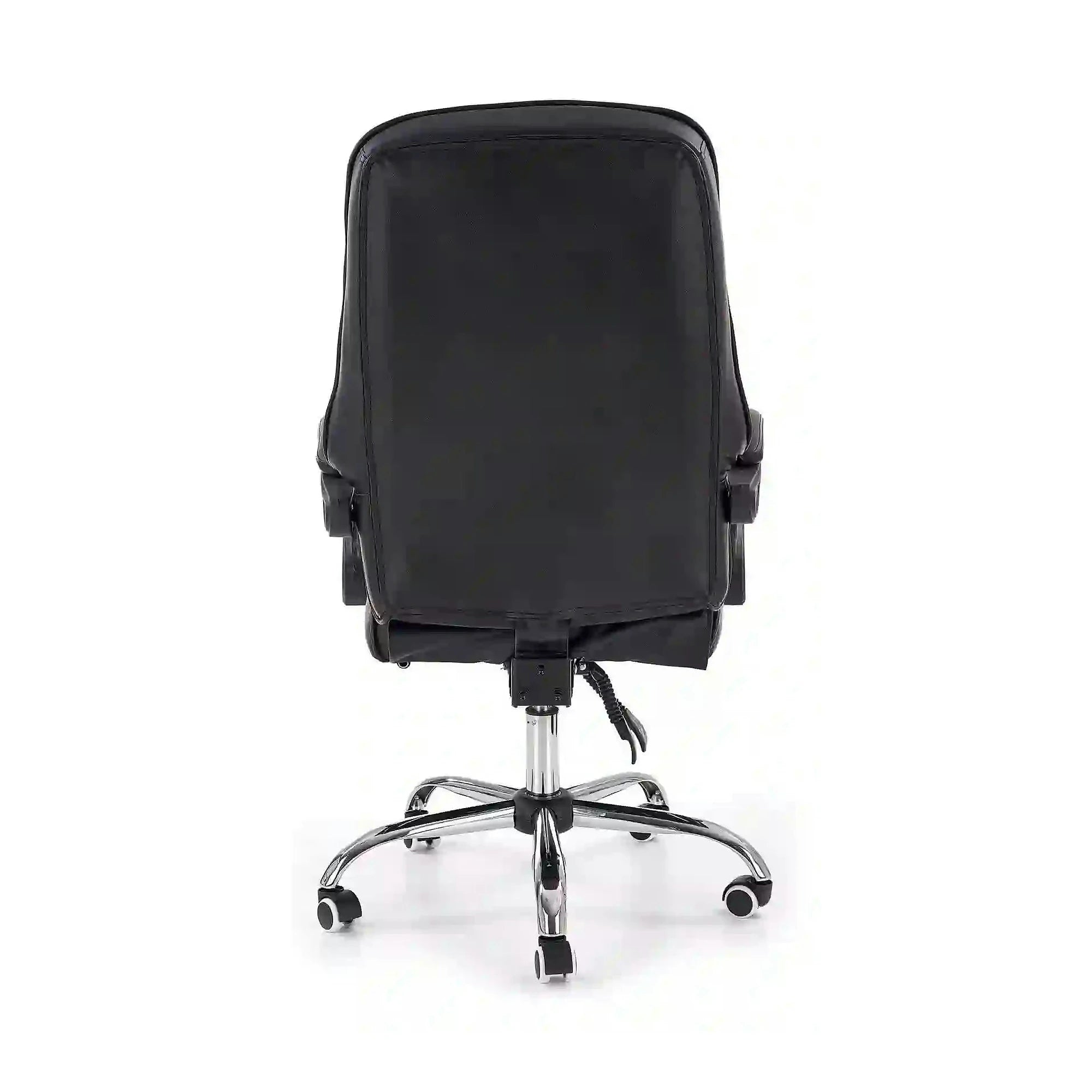 Scaun de birou ALVIN, negru, piele ecologica, 66x70x118/125 cm