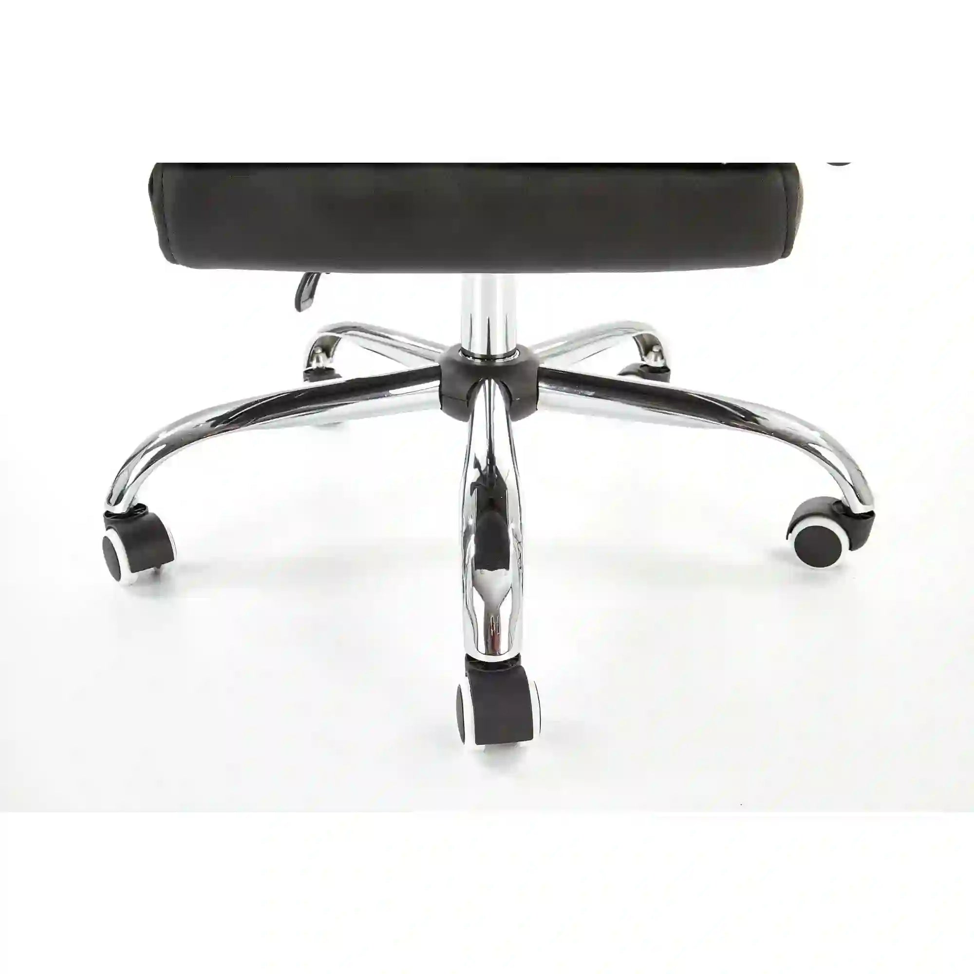 Scaun de birou ALVIN, negru, piele ecologica, 66x70x118/125 cm