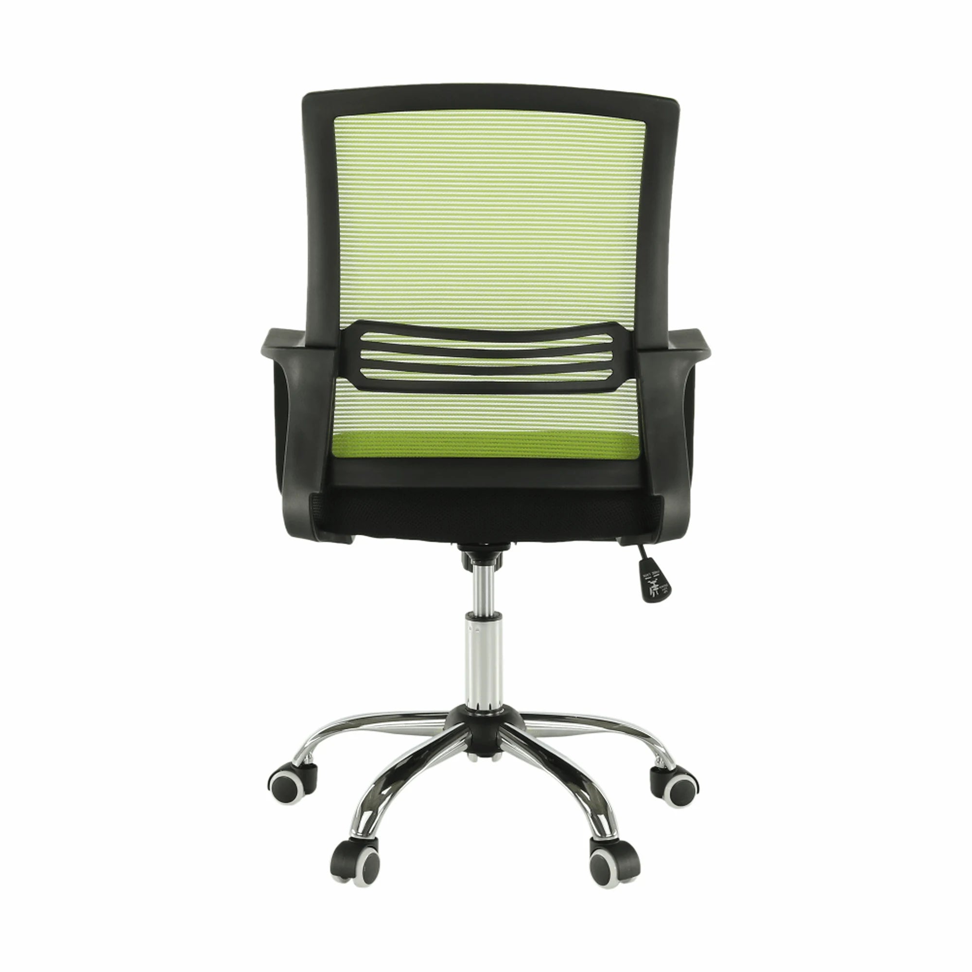 Scaun de birou APOLO, verde/negru, stofa/plasa/metal, 61x54x87/95 cm