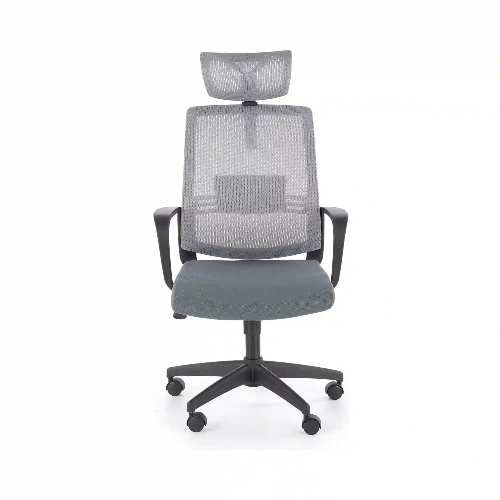 Scaun de birou ARSEN, gri/negru, stofa/plasa, 62x65x113/124 cm