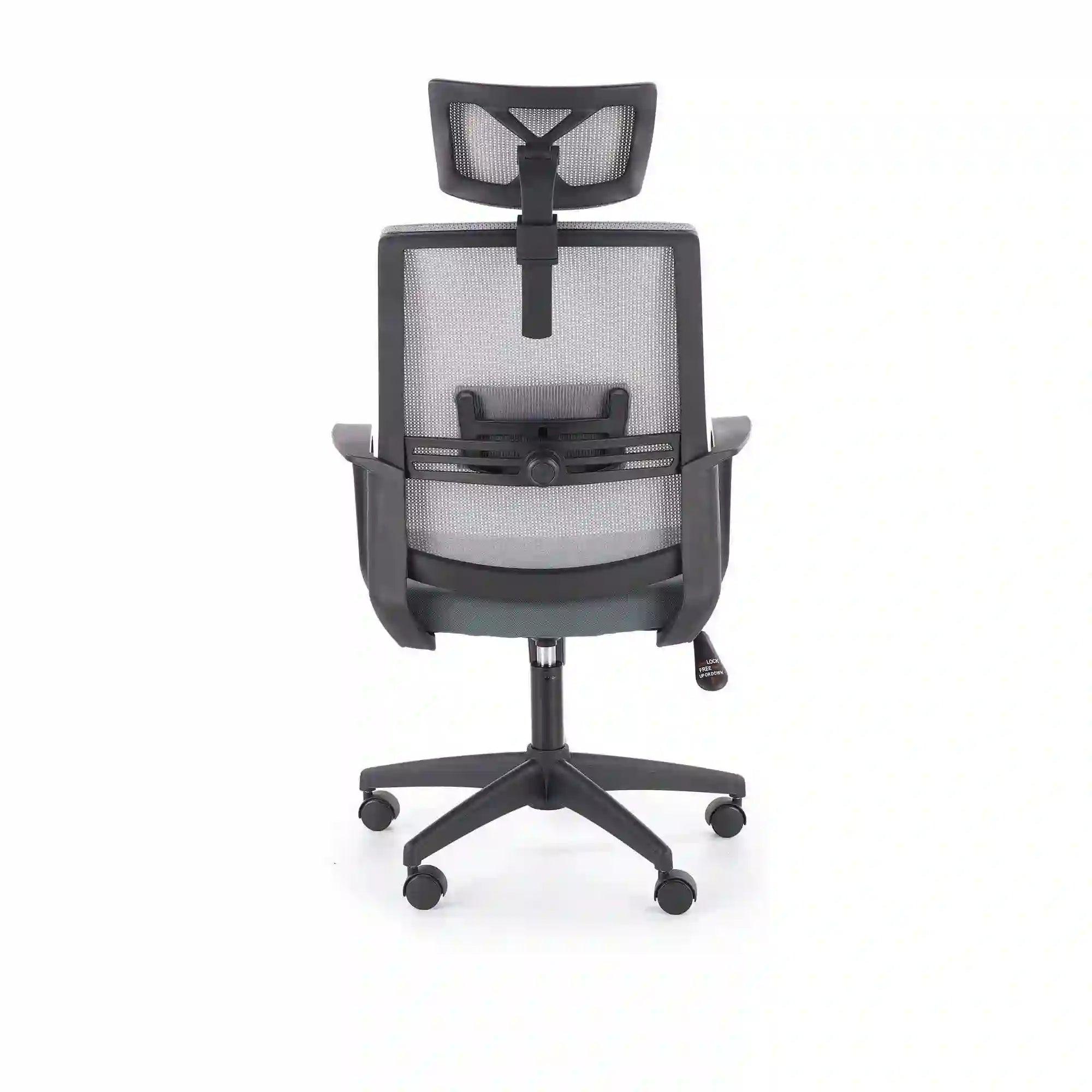 Scaun de birou ARSEN, gri/negru, stofa/plasa, 62x65x113/124 cm