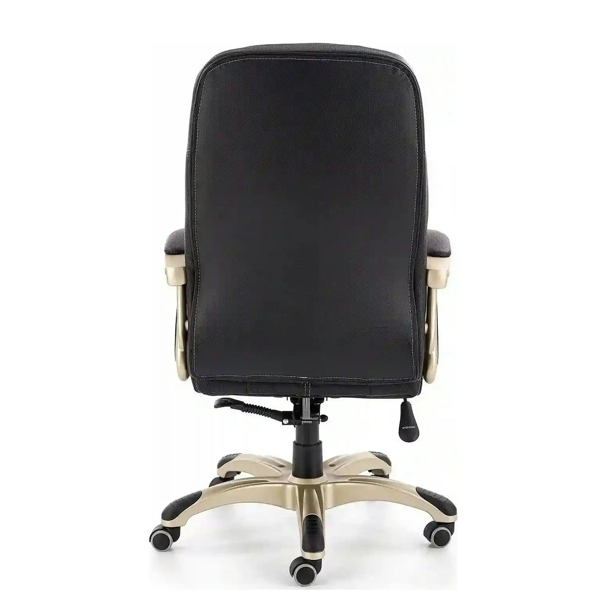 Scaun de birou CARLOS, negru, piele ecologica perforata/plastic, 66x70x106/114 cm