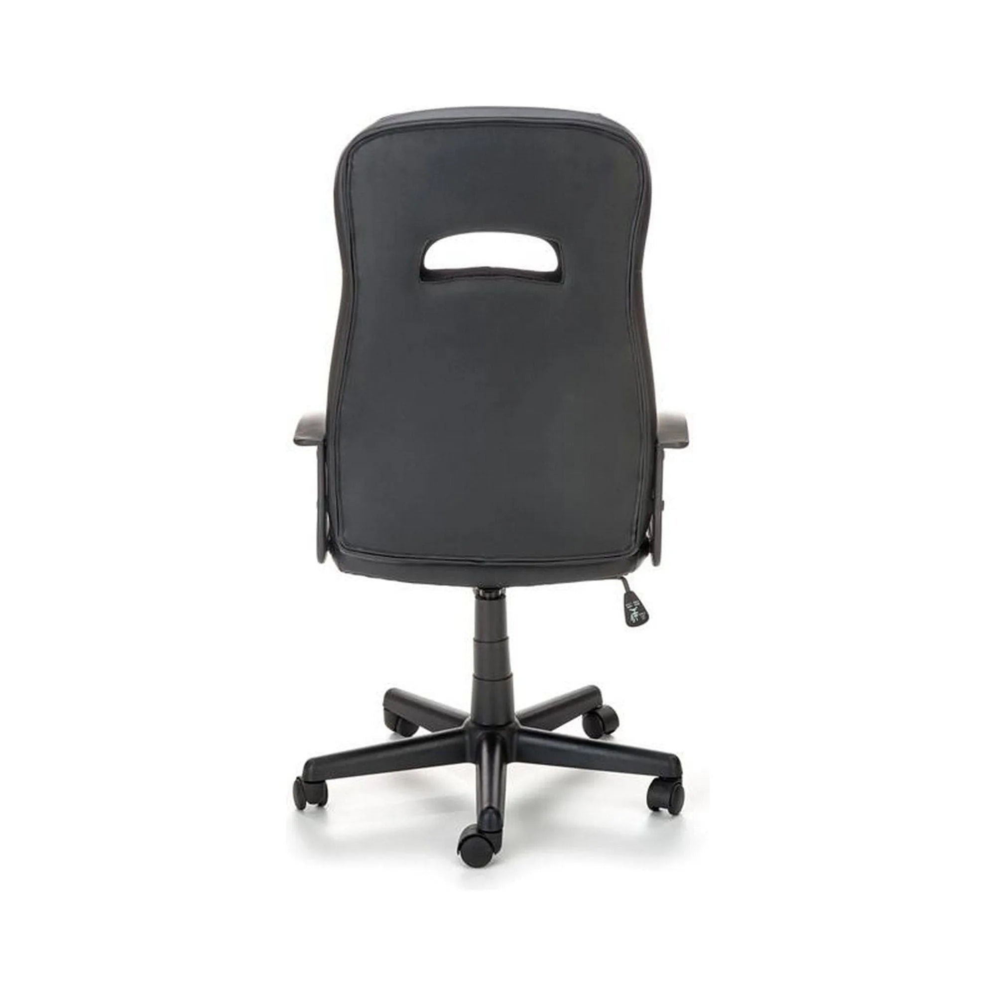 Scaun de birou CASTANO, negru/gri, piele ecologica/stofa, 60x64x107/117 cm