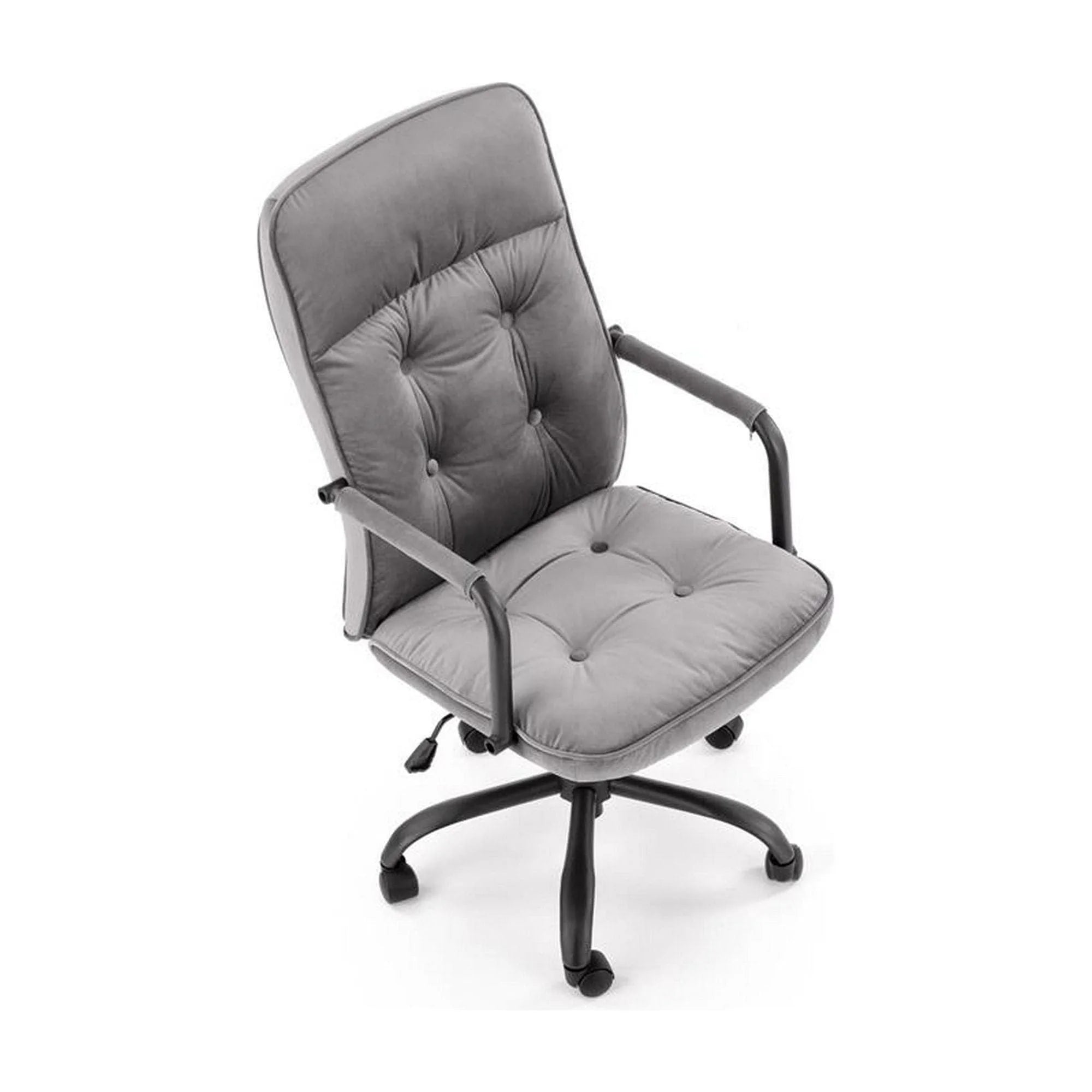 Scaun de birou COLIN, gri, stofa, 54x57x102/110 cm