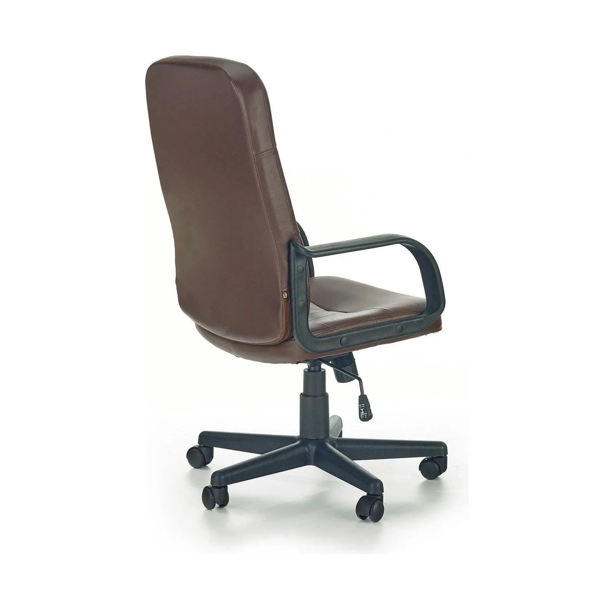 Scaun de birou DENZEL, maro inchis, piele ecologica, 58x60x100/110 cm