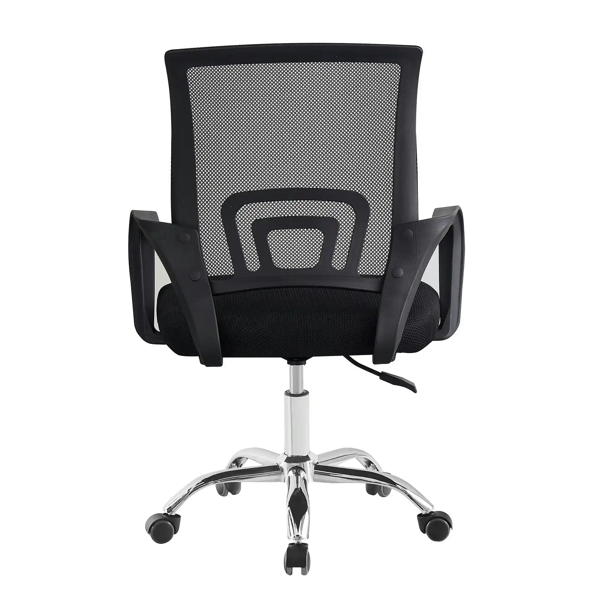 Scaun de birou DEX 4 NEW, negru, material textil/plasă, 57x55x86-94 cm