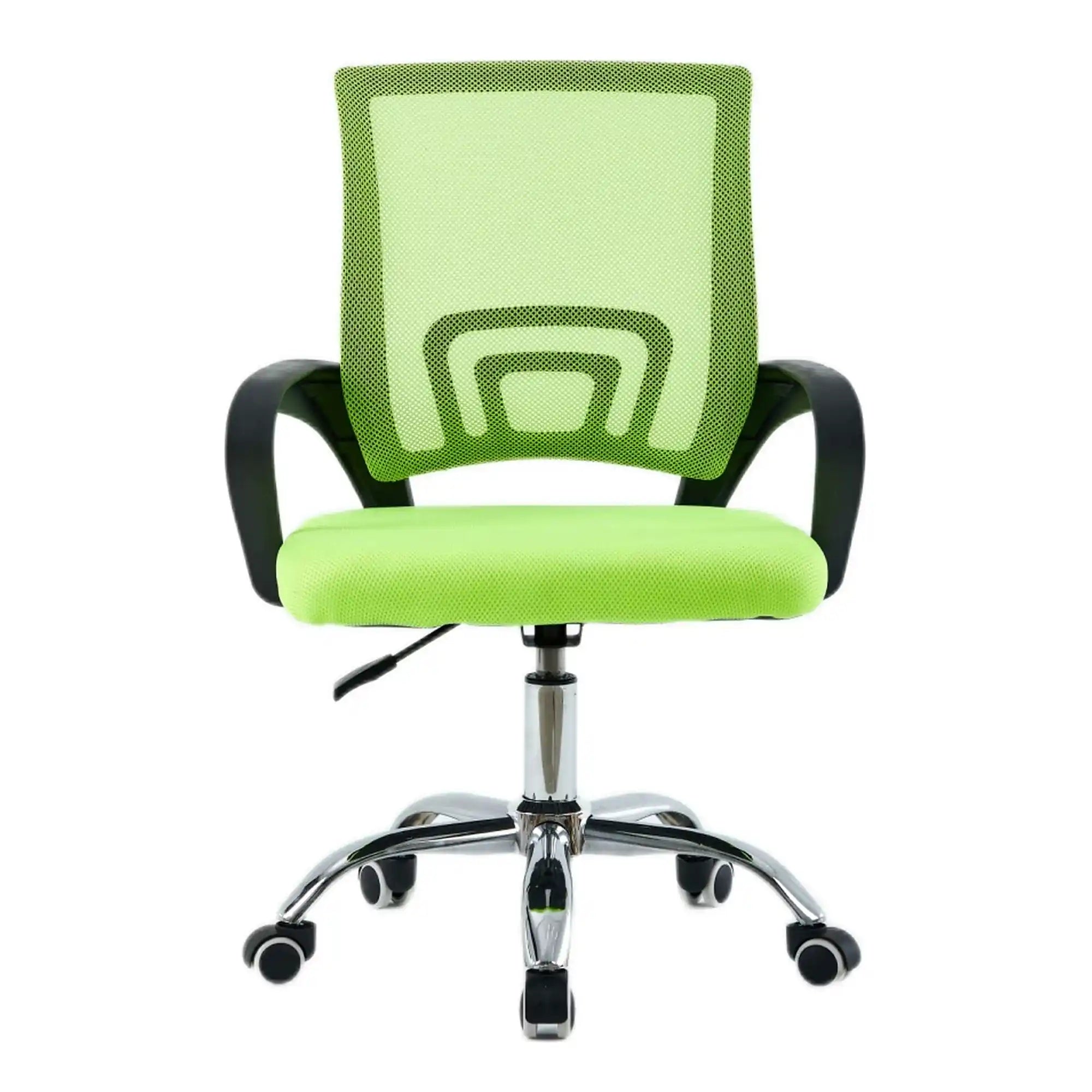 Scaun de birou DEX 4 NEW, verde/negru, material textil/plasă, 57x55x86-94 cm