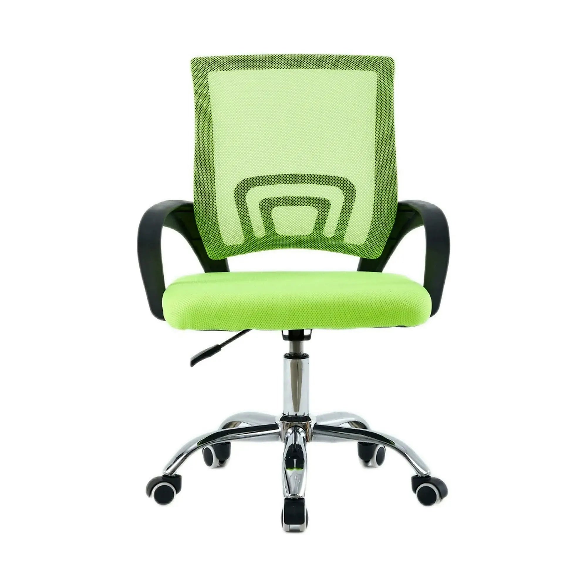 Scaun de birou DEX 4 NEW, verde/negru, material textil/plasă, 57x55x86-94 cm