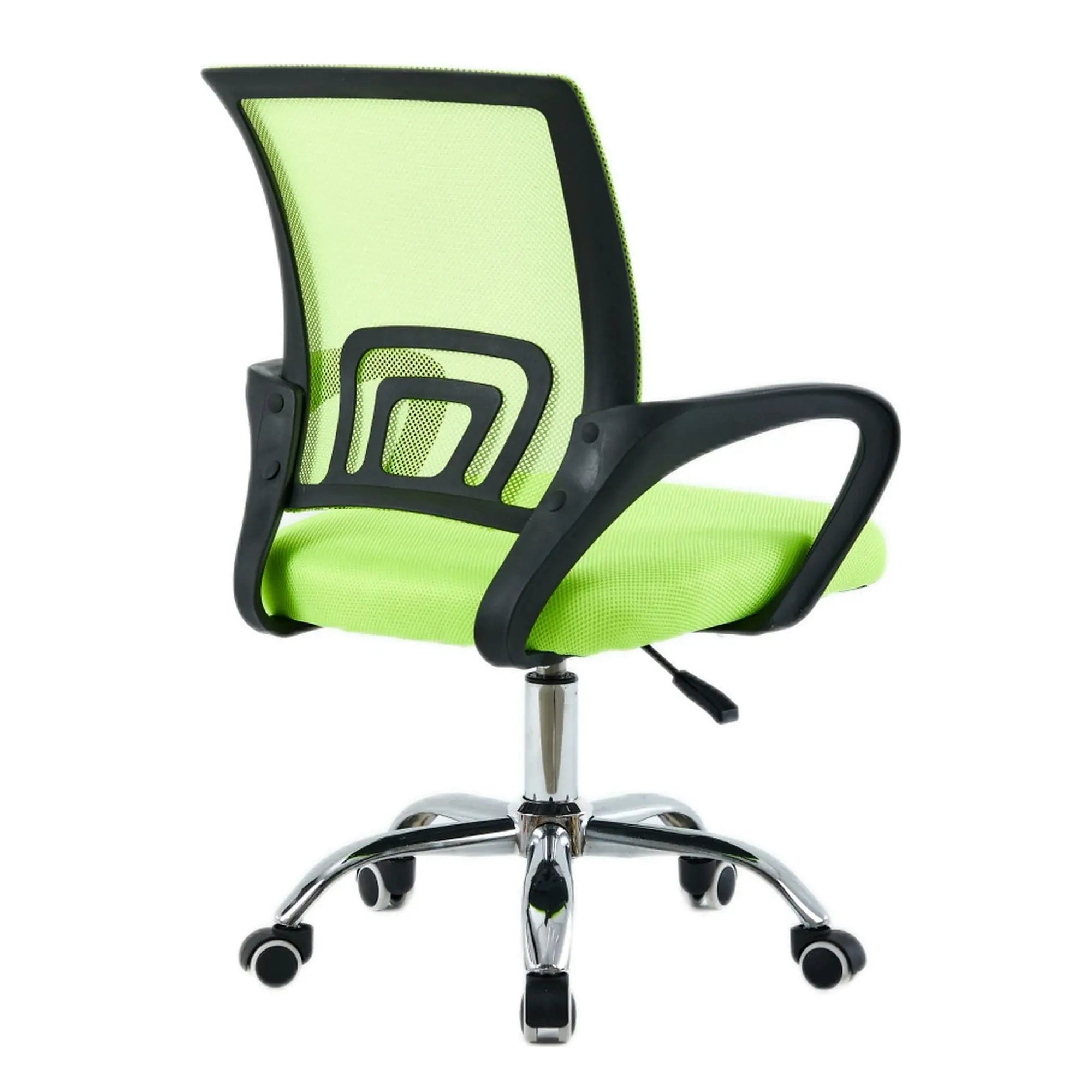Scaun de birou DEX 4 NEW, verde/negru, material textil/plasă, 57x55x86-94 cm