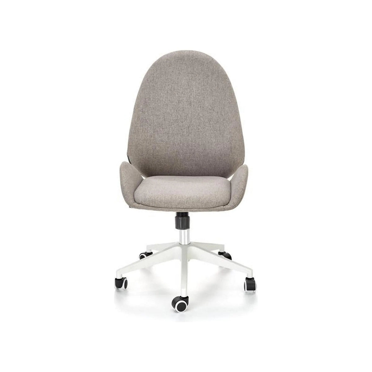 Scaun de birou FALCAO, gri/alb, stofa clasica, 54x58x101/111 cm