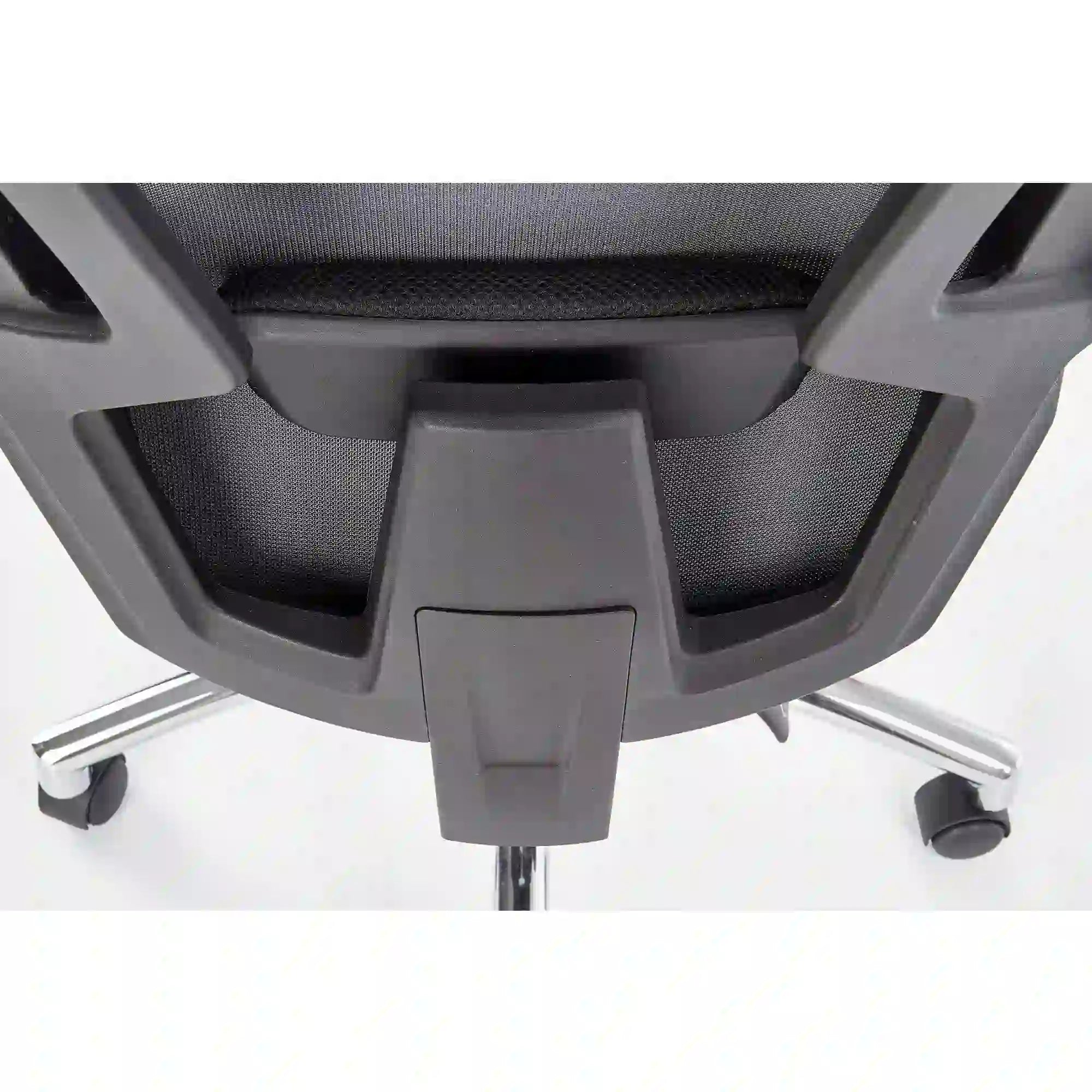 Scaun de birou FREEMAN, negru/crom, stofa/plasa/metal, 61x60x116/123 cm