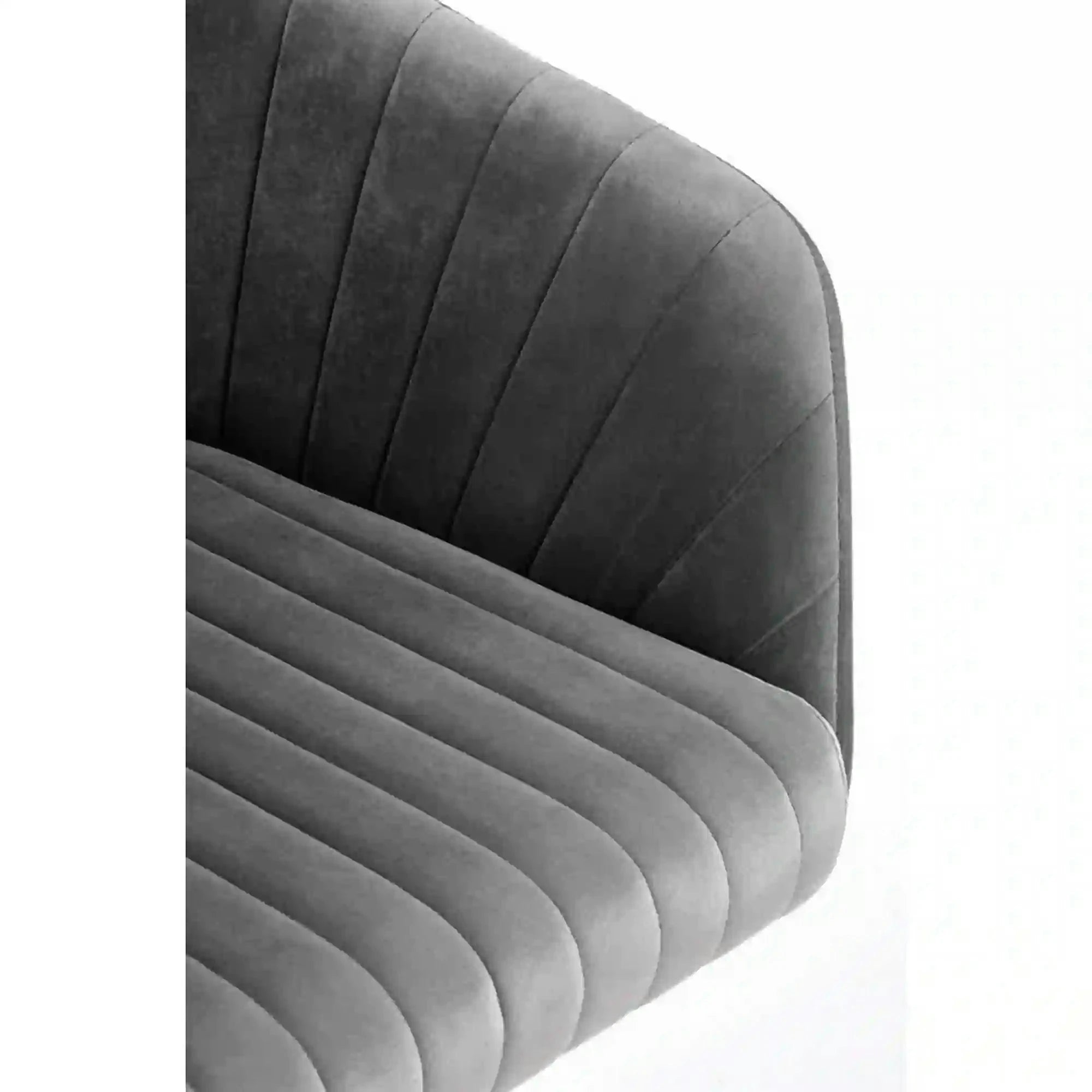 Scaun de birou FRESCO, gri, stofa catifelata, 51x54x81/91 cm