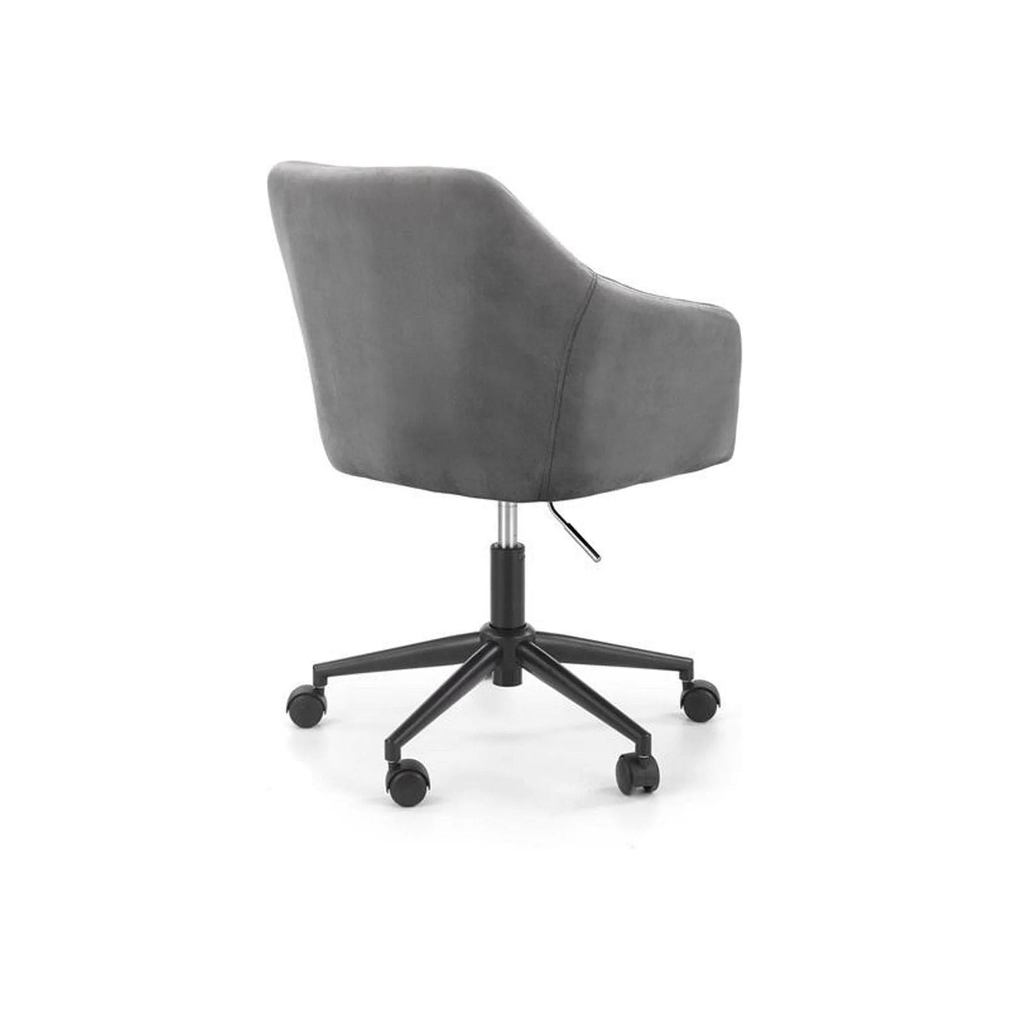Scaun de birou FRESCO, gri, stofa catifelata, 51x54x81/91 cm