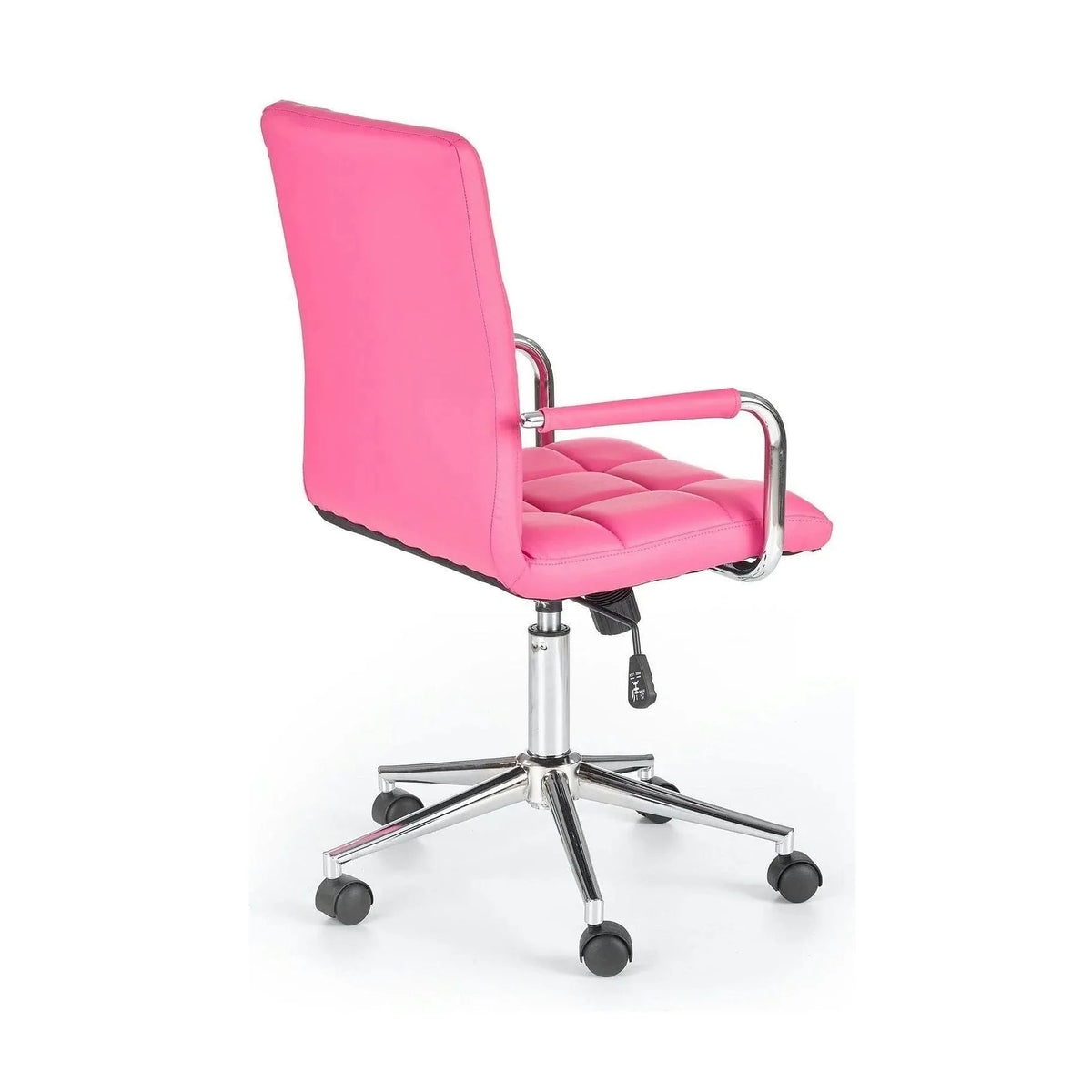 Scaun de birou GONZO 2, roz, piele ecologica, 53x60x98/110 cm
