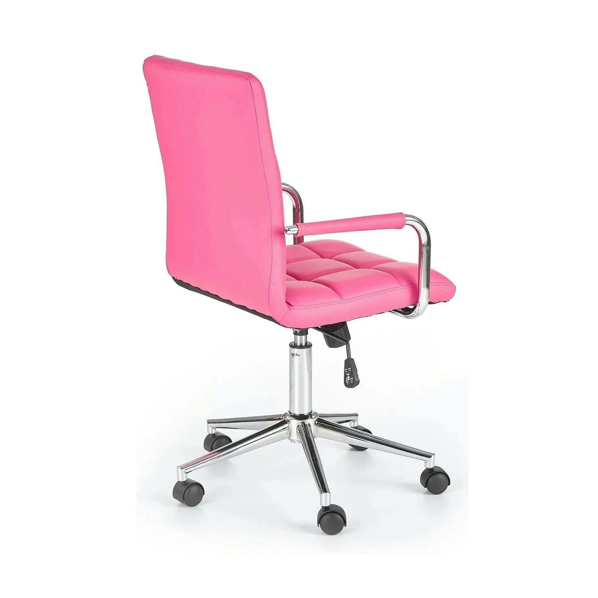 Scaun de birou GONZO 2, roz, piele ecologica, 53x60x98/110 cm