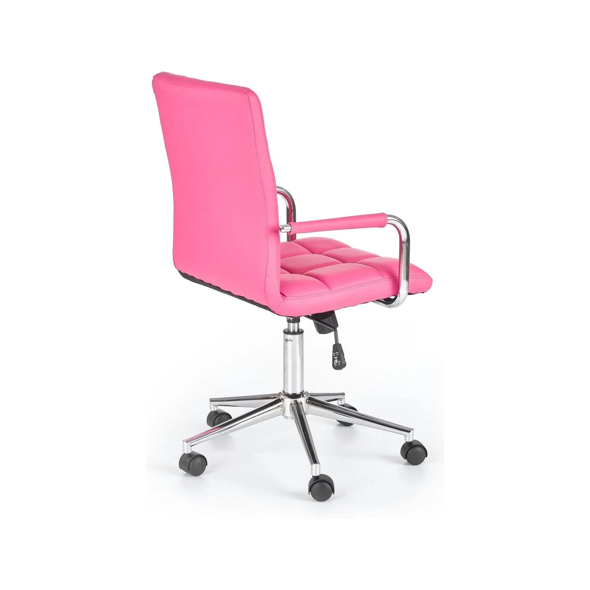 Scaun de birou GONZO 2, roz, piele ecologica, 53x60x98/110 cm