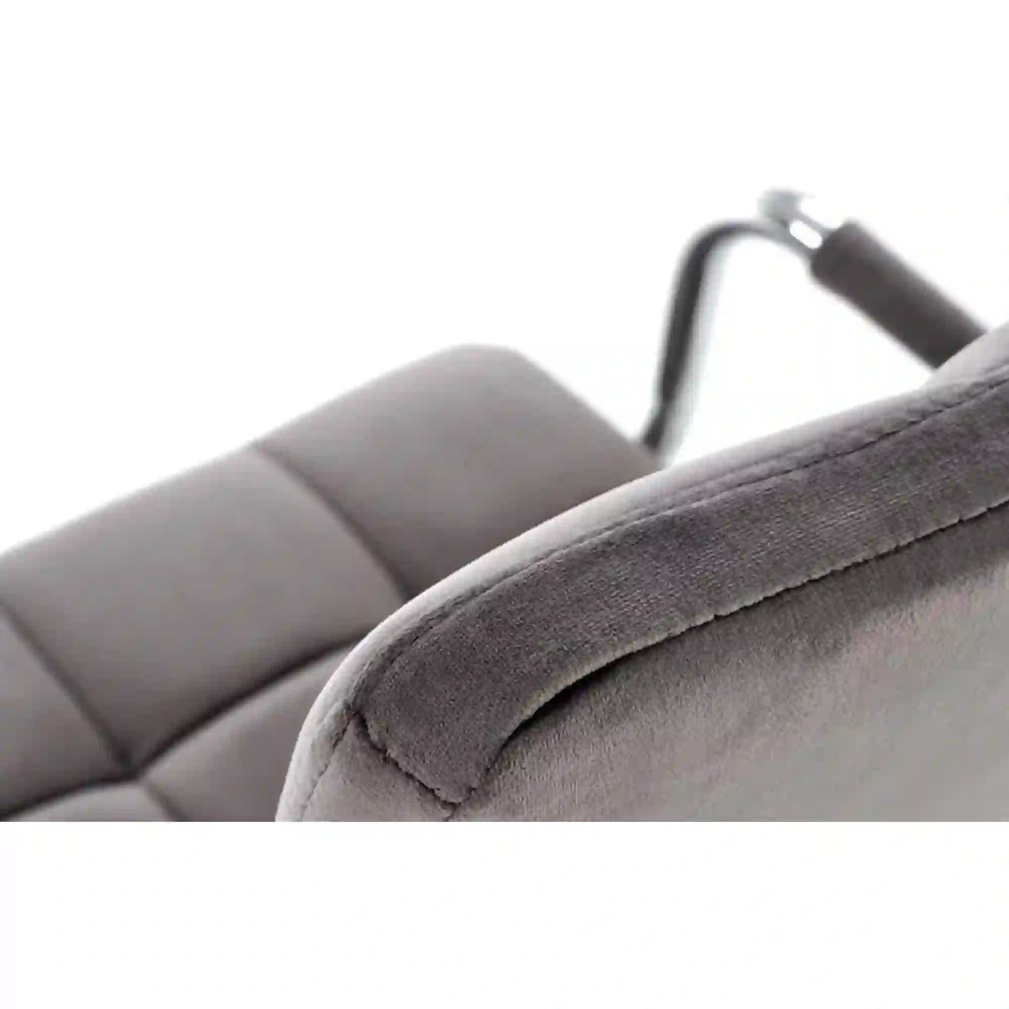 Scaun de birou GONZO 4, gri/crom, stofa catifelata/metal, 60x53x93/105 cm