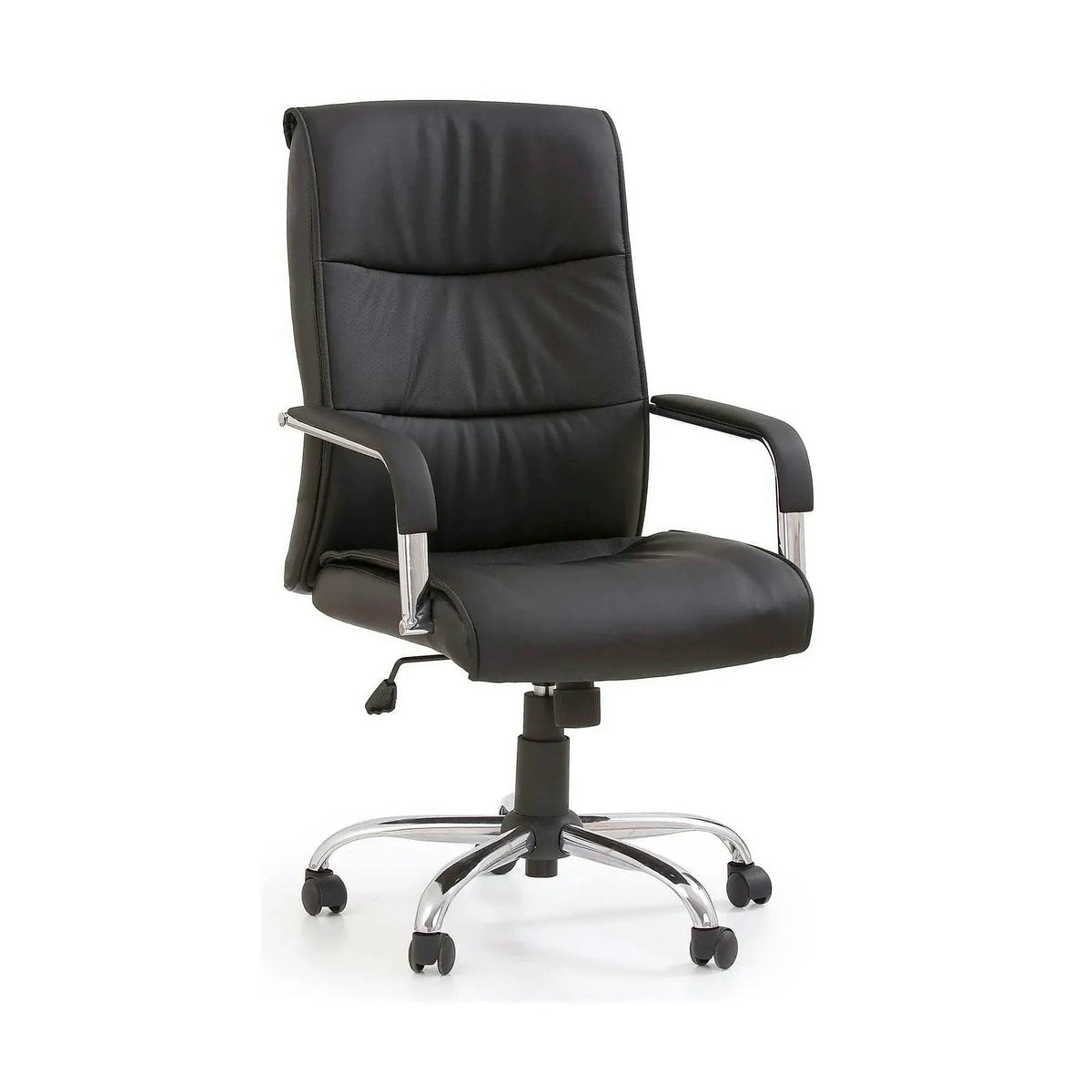 Scaun de birou HAMILTON, negru, piele ecologica, 60x70x102/111 cm