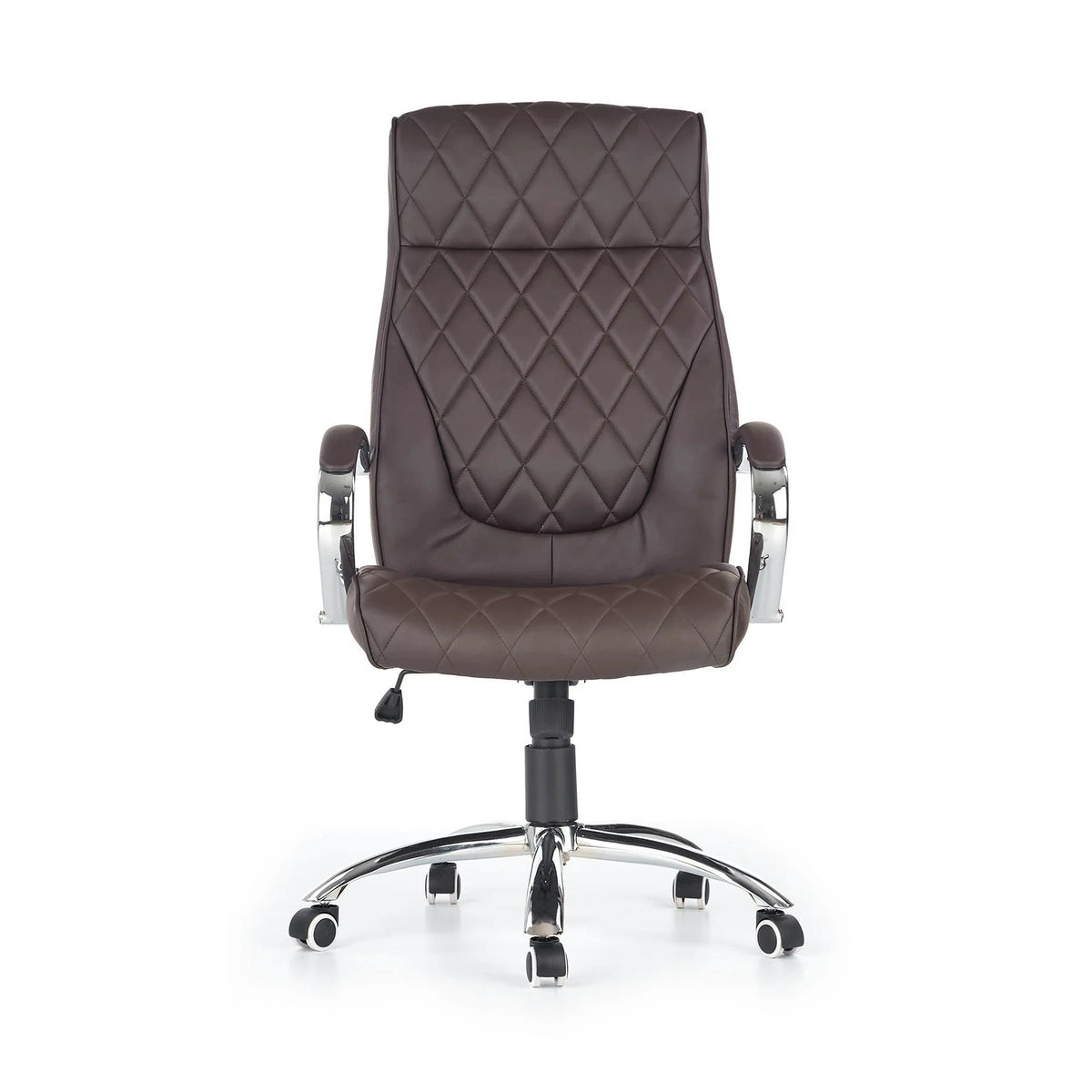 Scaun de birou HILTON, maro, piele ecologica, 60x72x118/126 cm