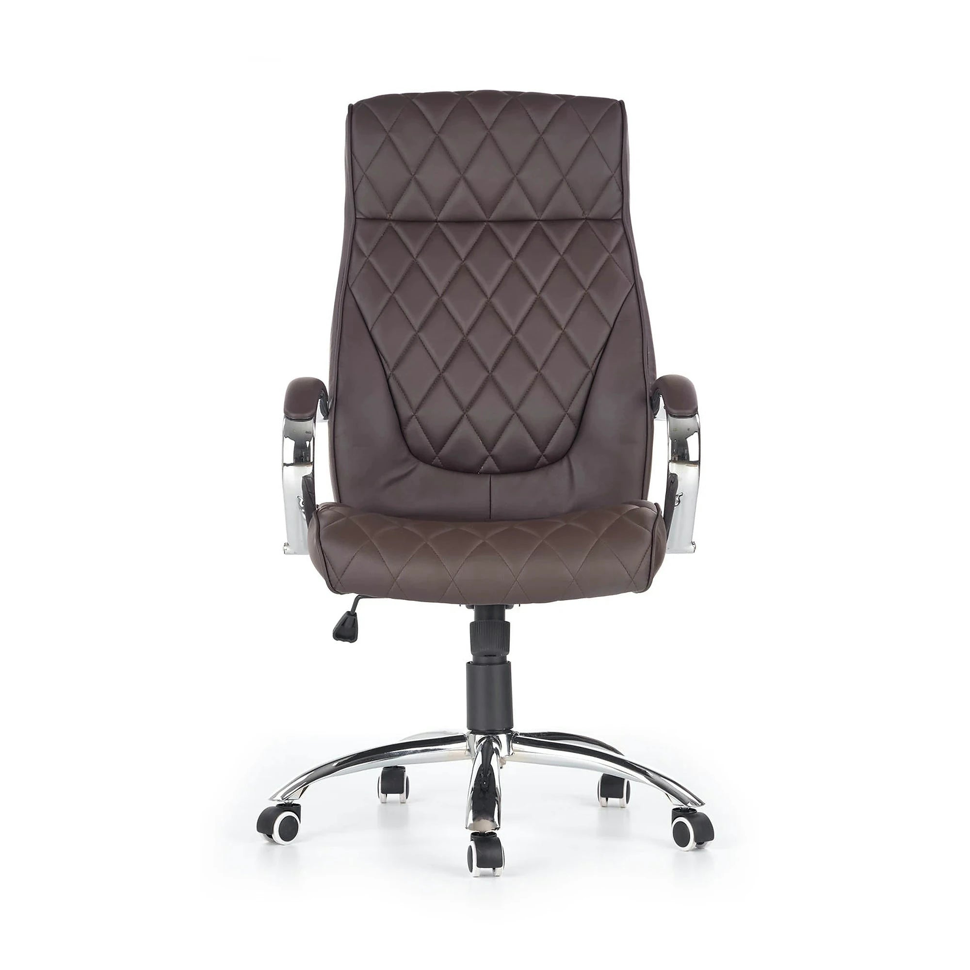 Scaun de birou HILTON, maro, piele ecologica, 60x72x118/126 cm