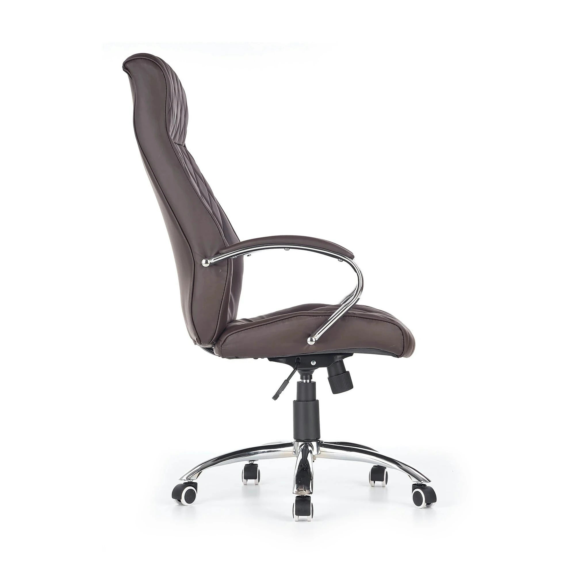Scaun de birou HILTON, maro, piele ecologica, 60x72x118/126 cm