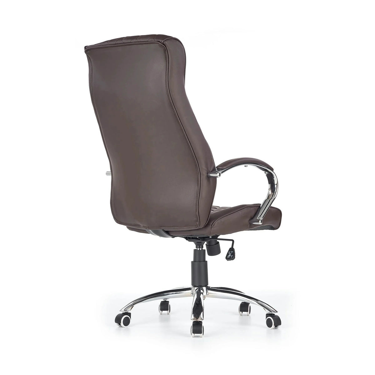 Scaun de birou HILTON, maro, piele ecologica, 60x72x118/126 cm
