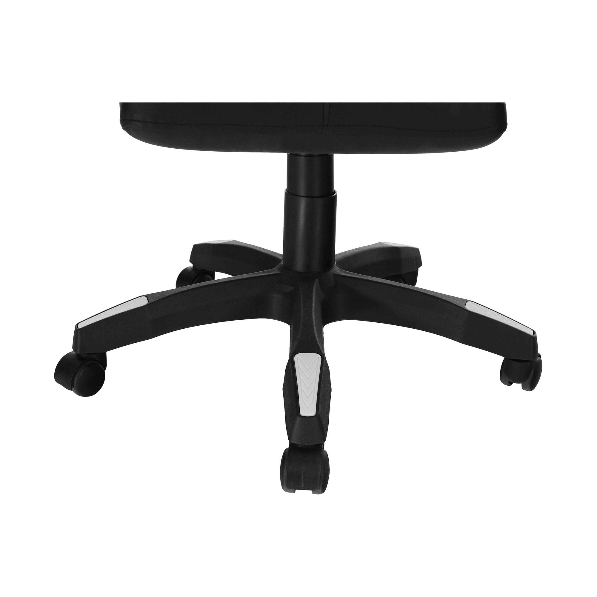 Scaun de birou JOVELA, negru/alb, piele ecologica, 65x65x114/124 cm