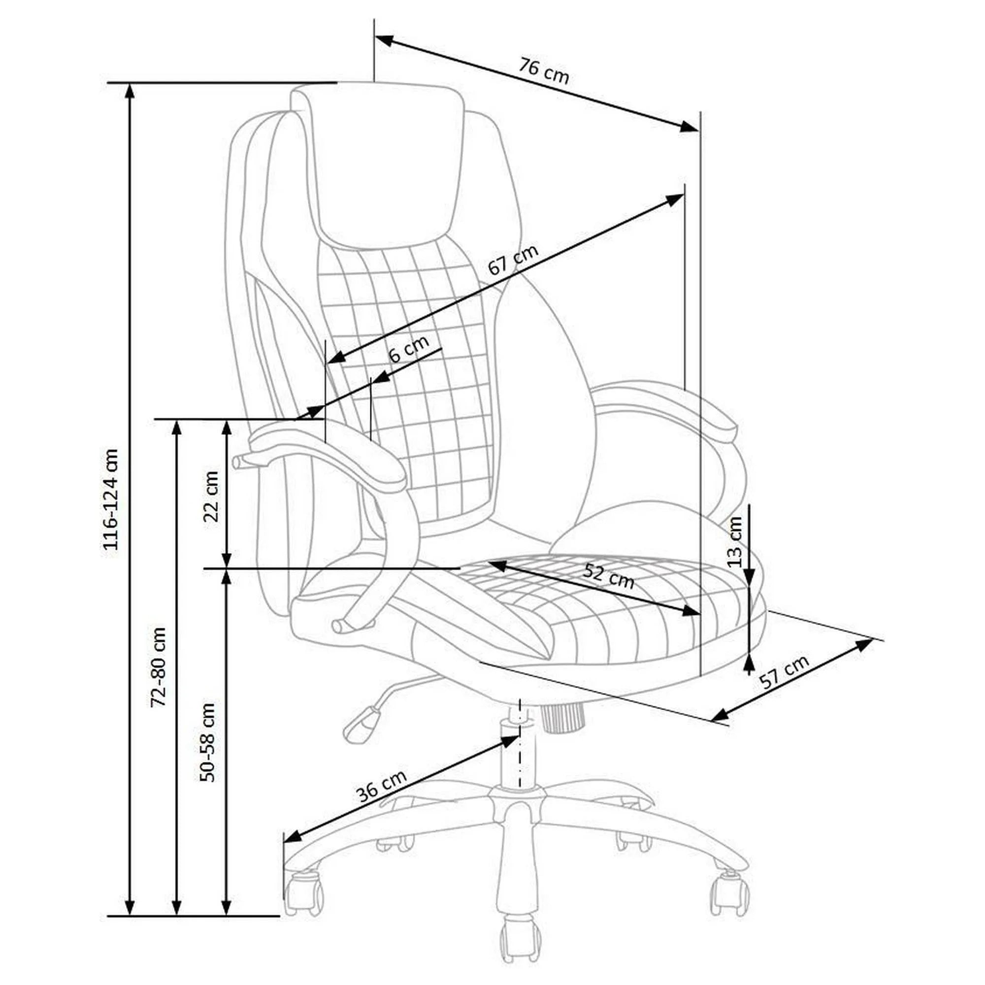 Scaun de birou KING 2, gri, stofa catifelata, mecanism TILT, 67x76x116/124 cm