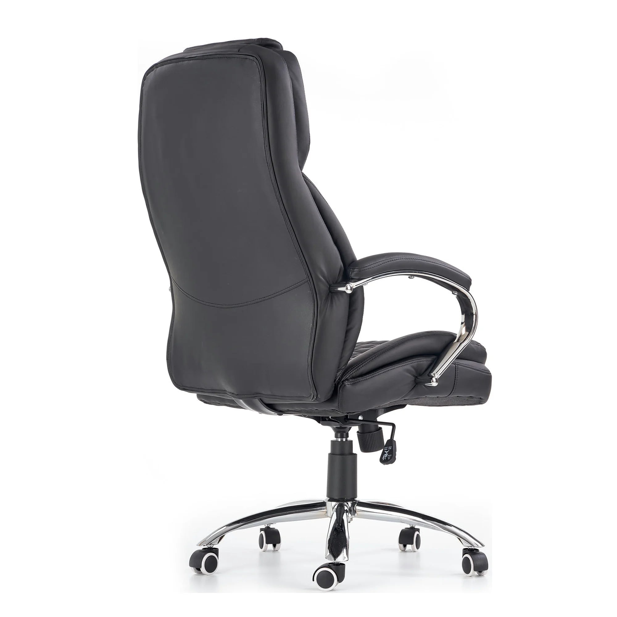 Scaun de birou KING, negru, piele ecologica, 67x76x116/124 cm