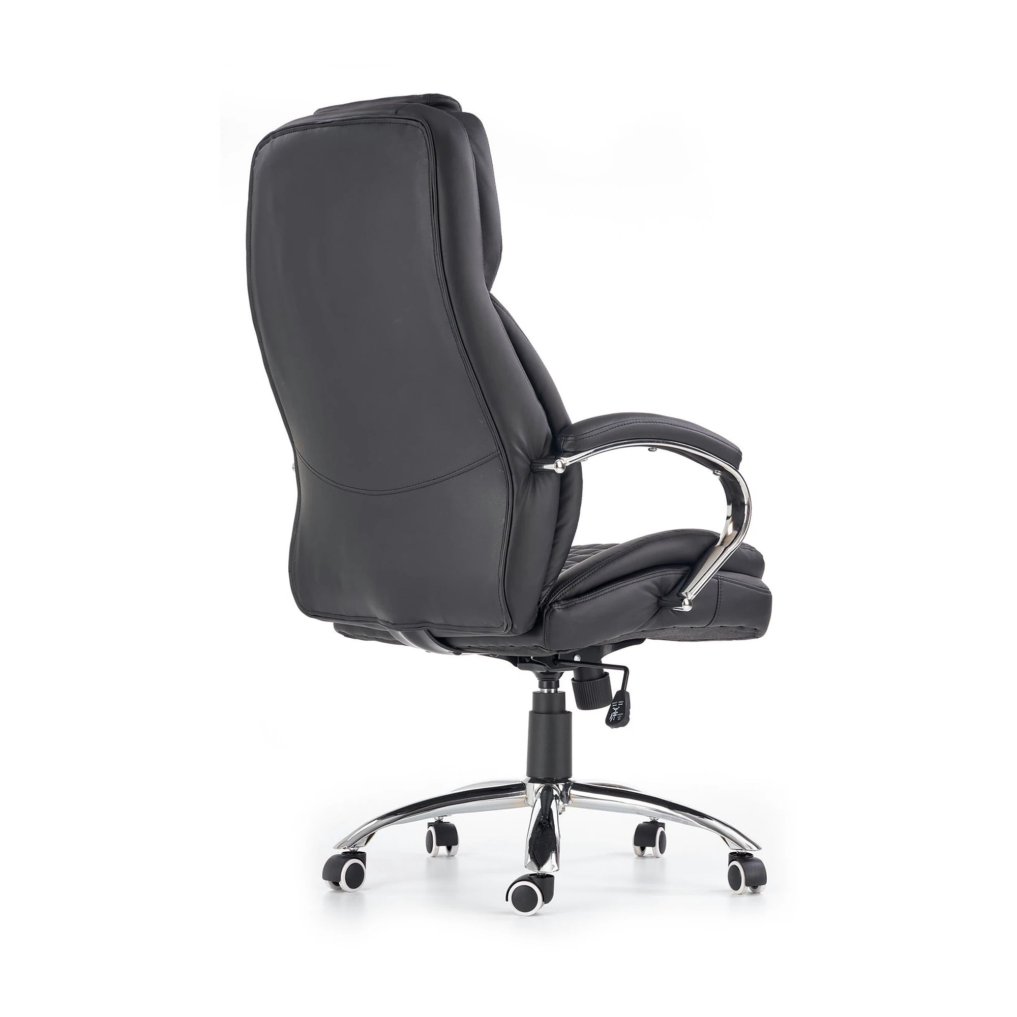 Scaun de birou KING, negru, piele ecologica, 67x76x116/124 cm
