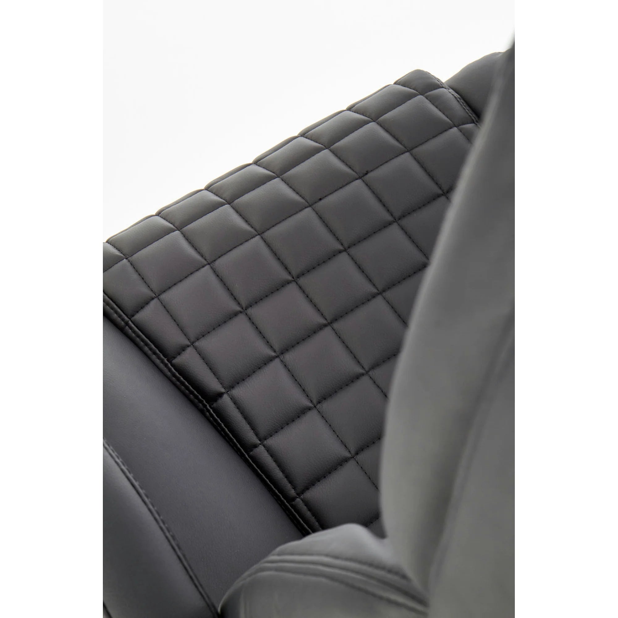 Scaun de birou KING, negru, piele ecologica, 67x76x116/124 cm