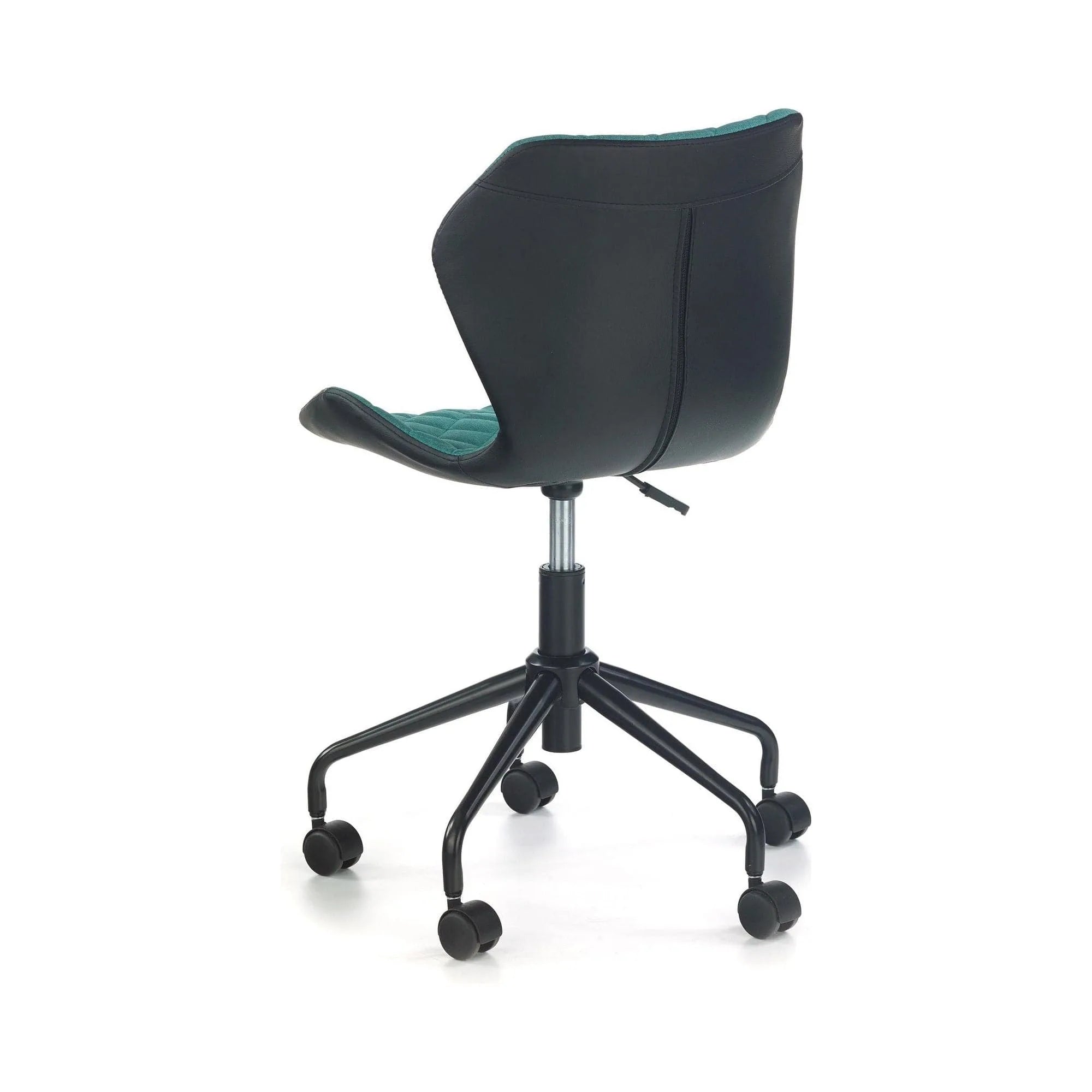 Scaun de birou MATRIX, turcoaz/negru, piele ecologica, 48x53x78/88 cm