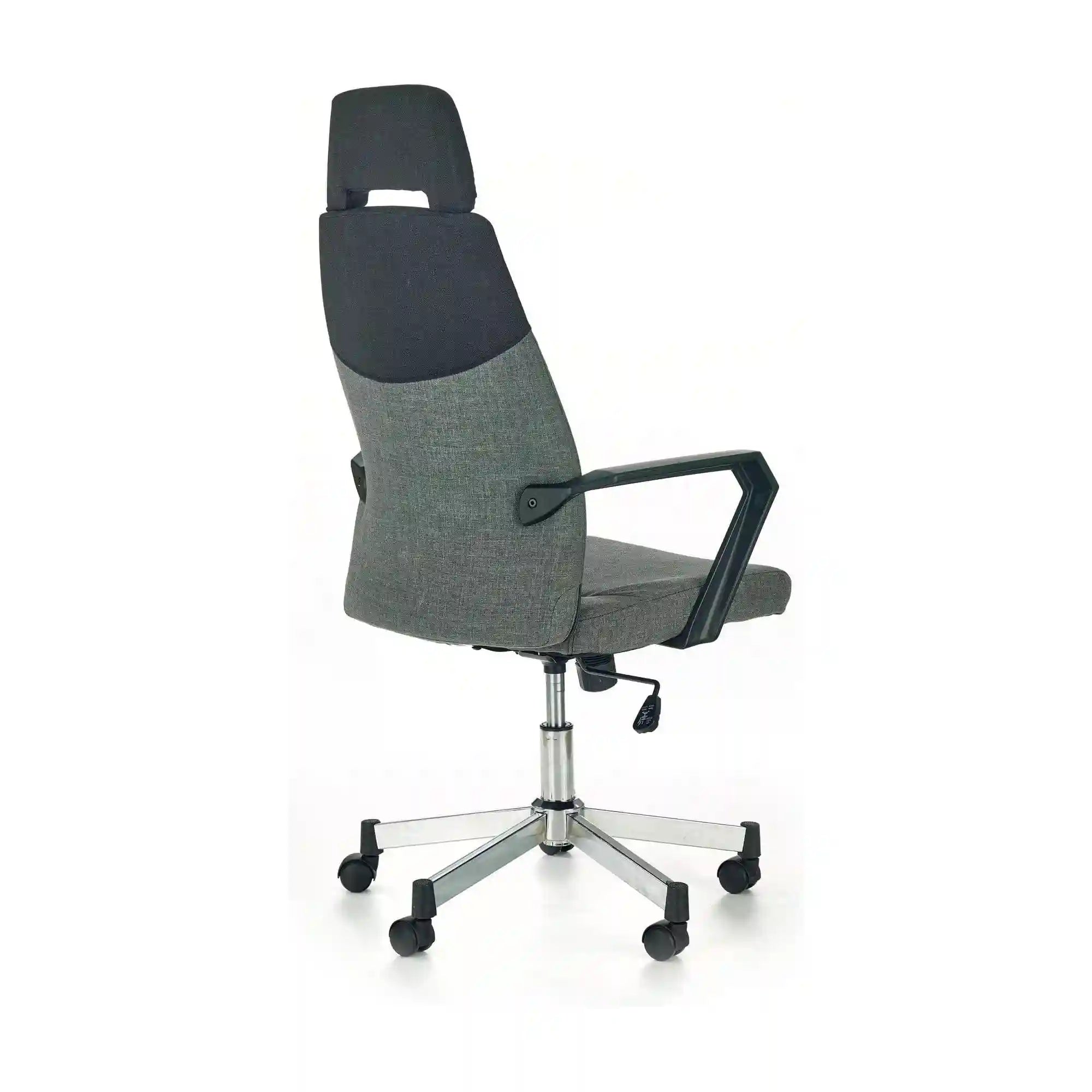 Scaun de birou OLAF, gri/negru, stofa/metal, 58x59x113/121 cm