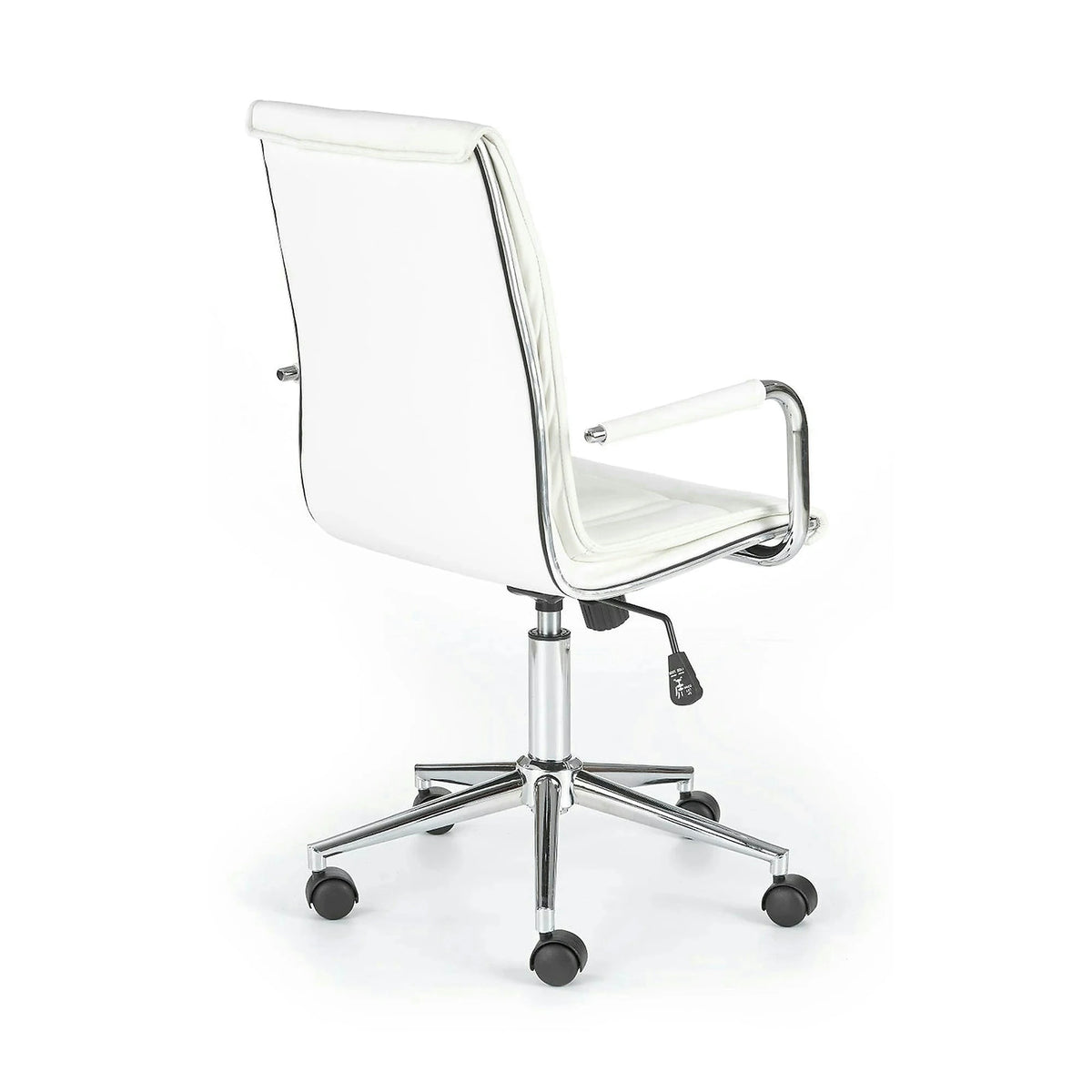 Scaun de birou PORTO 2, alb, piele ecologica, 53x57x97/107 cm