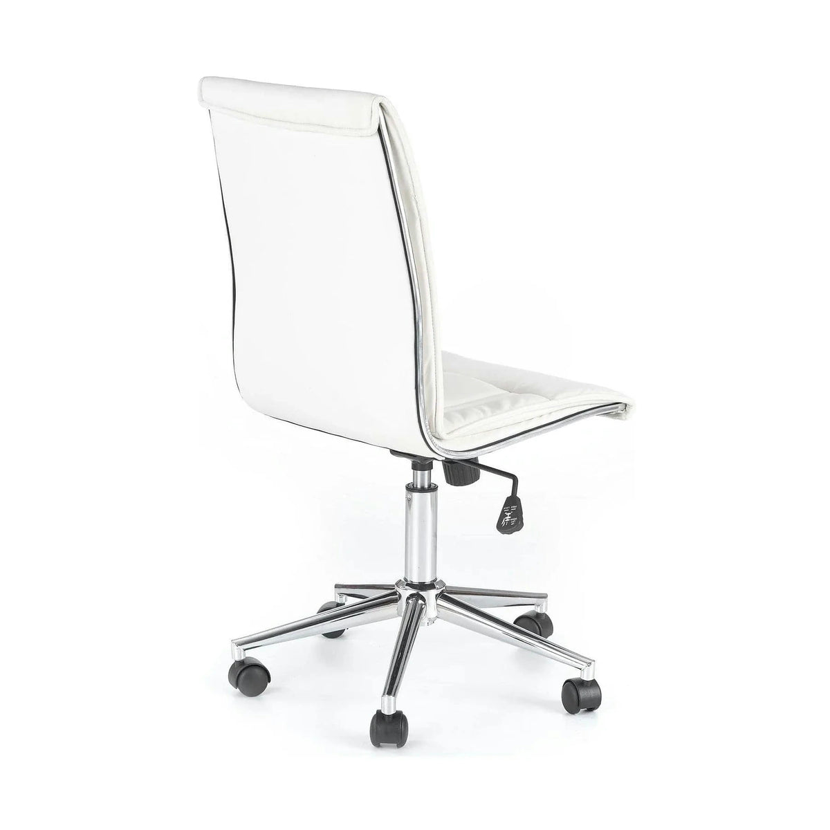 Scaun de birou PORTO, alb, piele ecologica, 44x57x97/107 cm