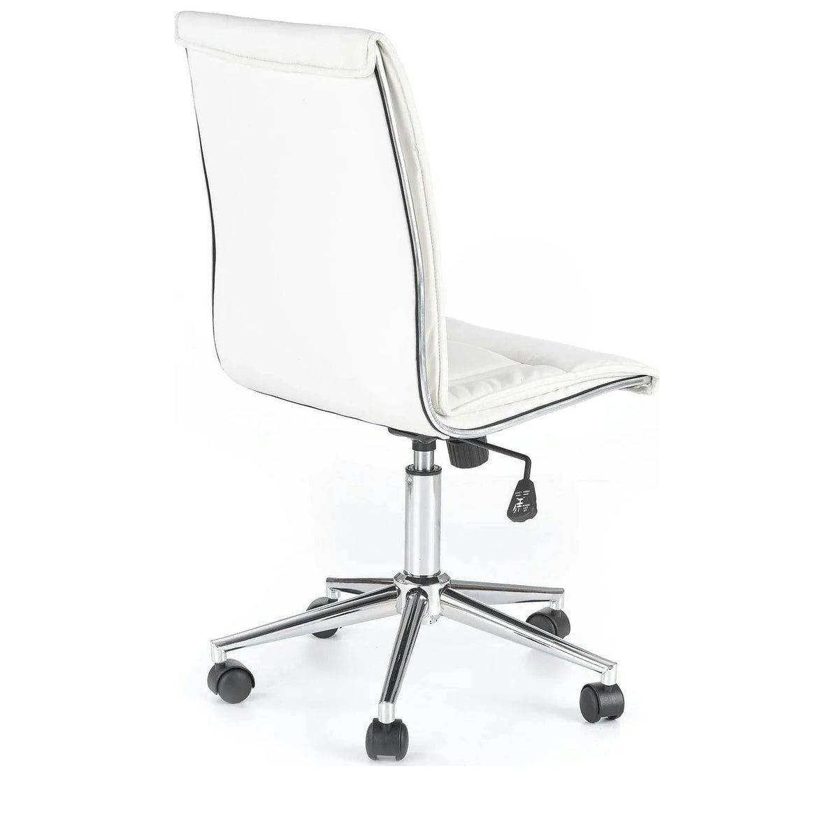 Scaun de birou PORTO, alb, piele ecologica, 44x57x97/107 cm
