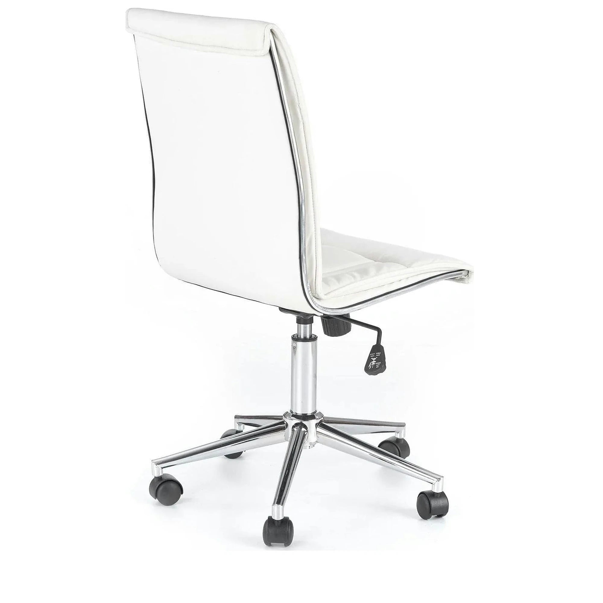 Scaun de birou PORTO, alb, piele ecologica, 44x57x97/107 cm