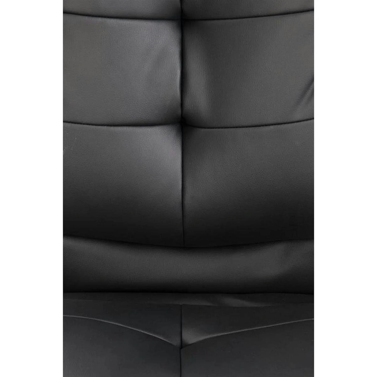 Scaun de birou PRESTON, negru/crom, piele ecologica/metal, 66x72x114/124 cm